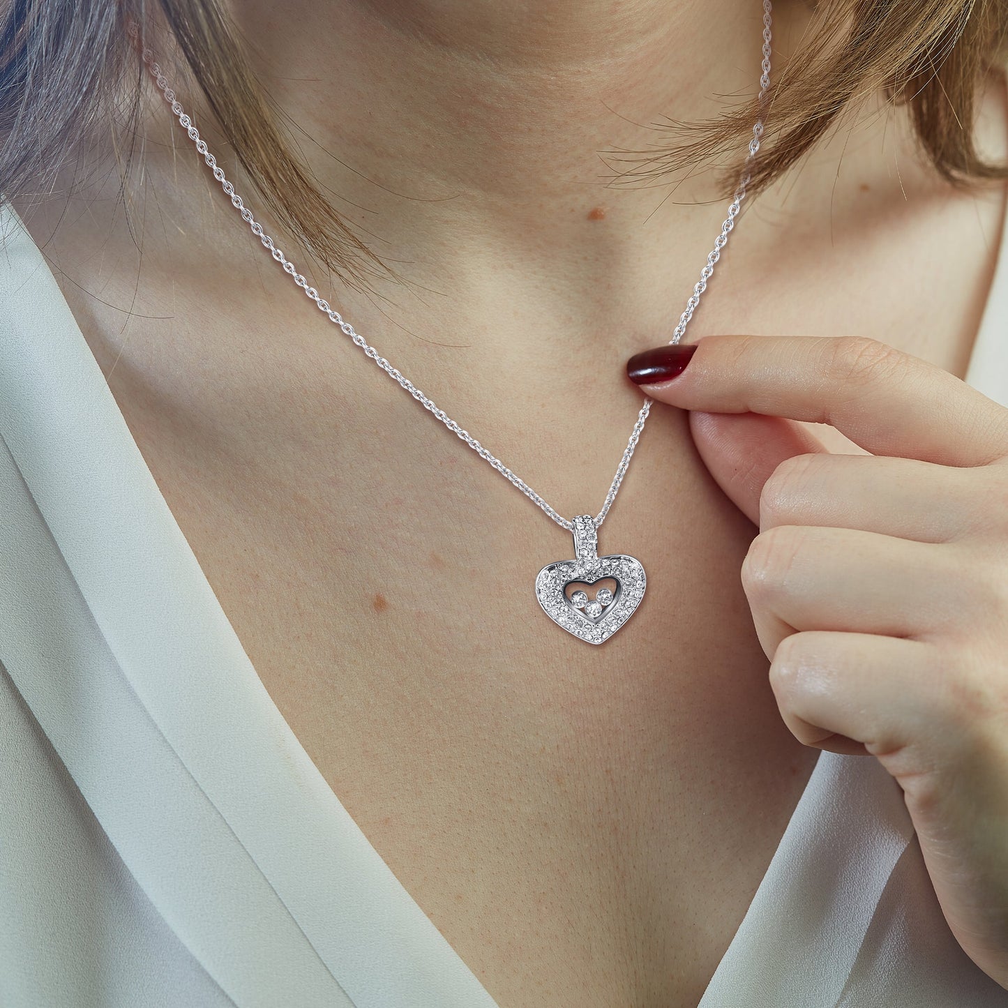To My Badass Bestie - You Cuss too Much - Tryndi Floating Heart Necklace