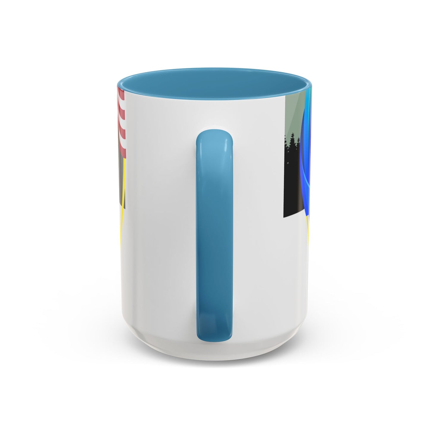 Vibrant Landscape Accent Coffee Mug, Artistic Coffee Cup, Unique Gift for Nature Lovers, Colorful Ceramic Mug, Coffee Lover's Delight