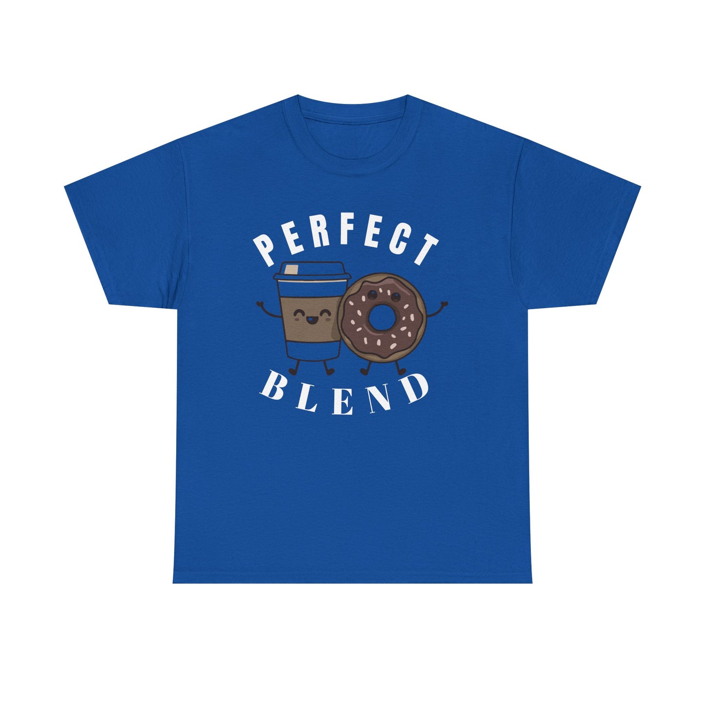 Perfect Blend Coffee & Donut Tee — Cute Matching Breakfast Graphic Shirt