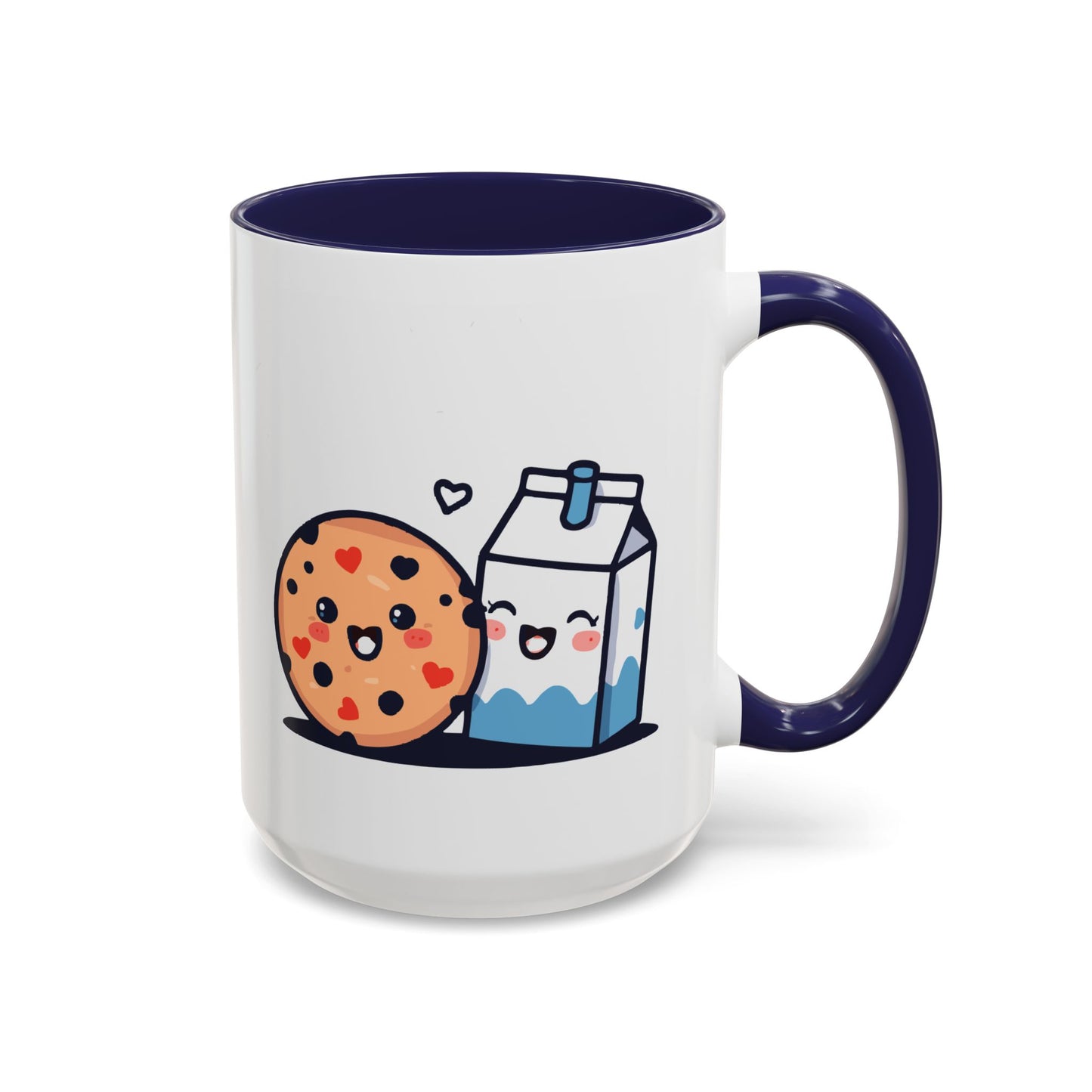 Cute Cookie & Milk Coffee Mug — Kawaii Breakfast Accent Mug
