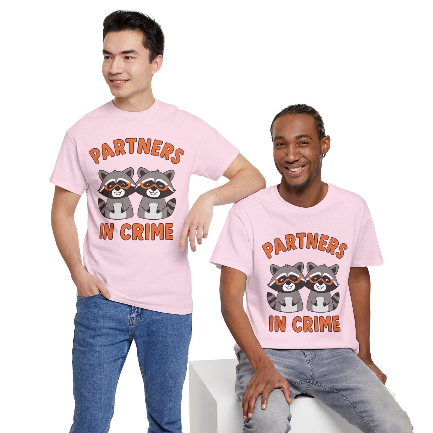 Partners in Crime Raccoon T-Shirt — Cute Matching Best Friends Tee