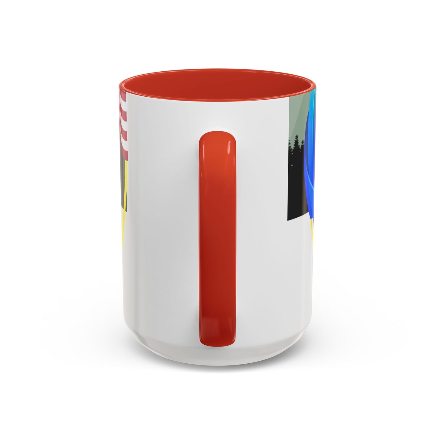 Vibrant Landscape Accent Coffee Mug, Artistic Coffee Cup, Unique Gift for Nature Lovers, Colorful Ceramic Mug, Coffee Lover's Delight