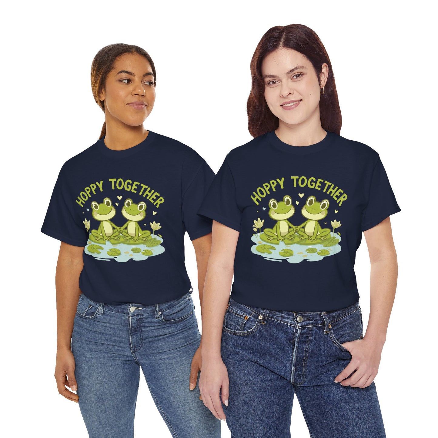 Frog 'Hoppy Together' Tee — Cute Couple/Best Friends Frog Shirt