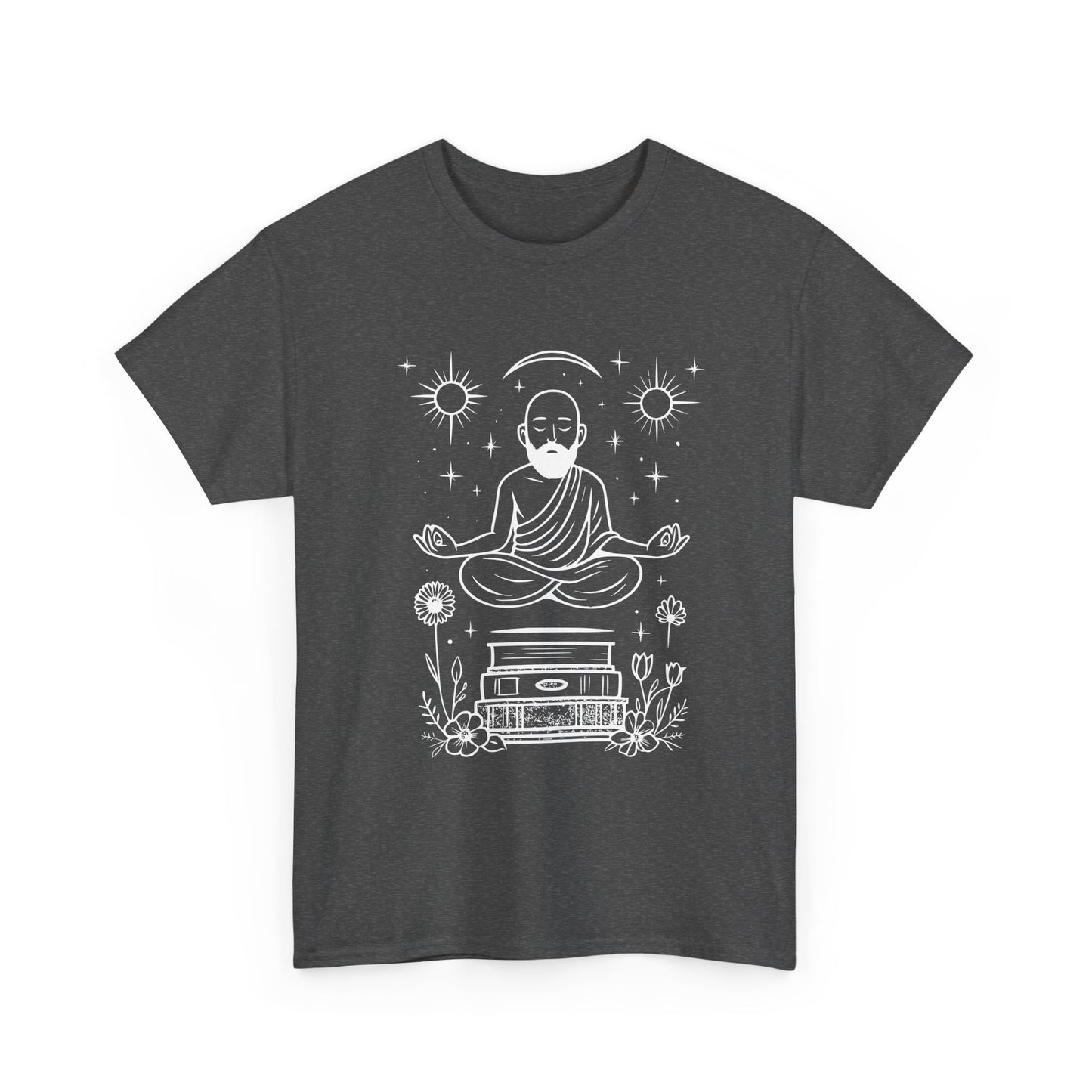 Meditative Buddha Unisex Tee, Spiritual Cotton Shirt, Yoga Apparel, Relaxation Gift, Mindfulness Clothing, Boho T-Shirt