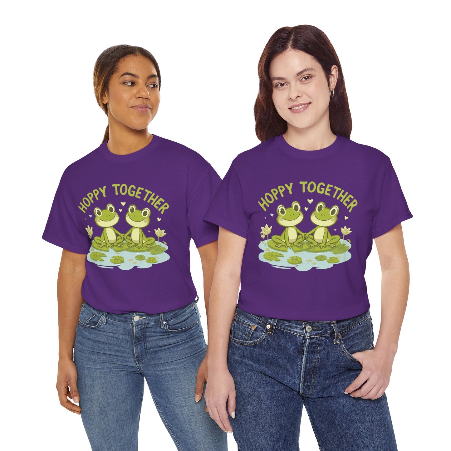 Frog 'Hoppy Together' Tee — Cute Couple/Best Friends Frog Shirt