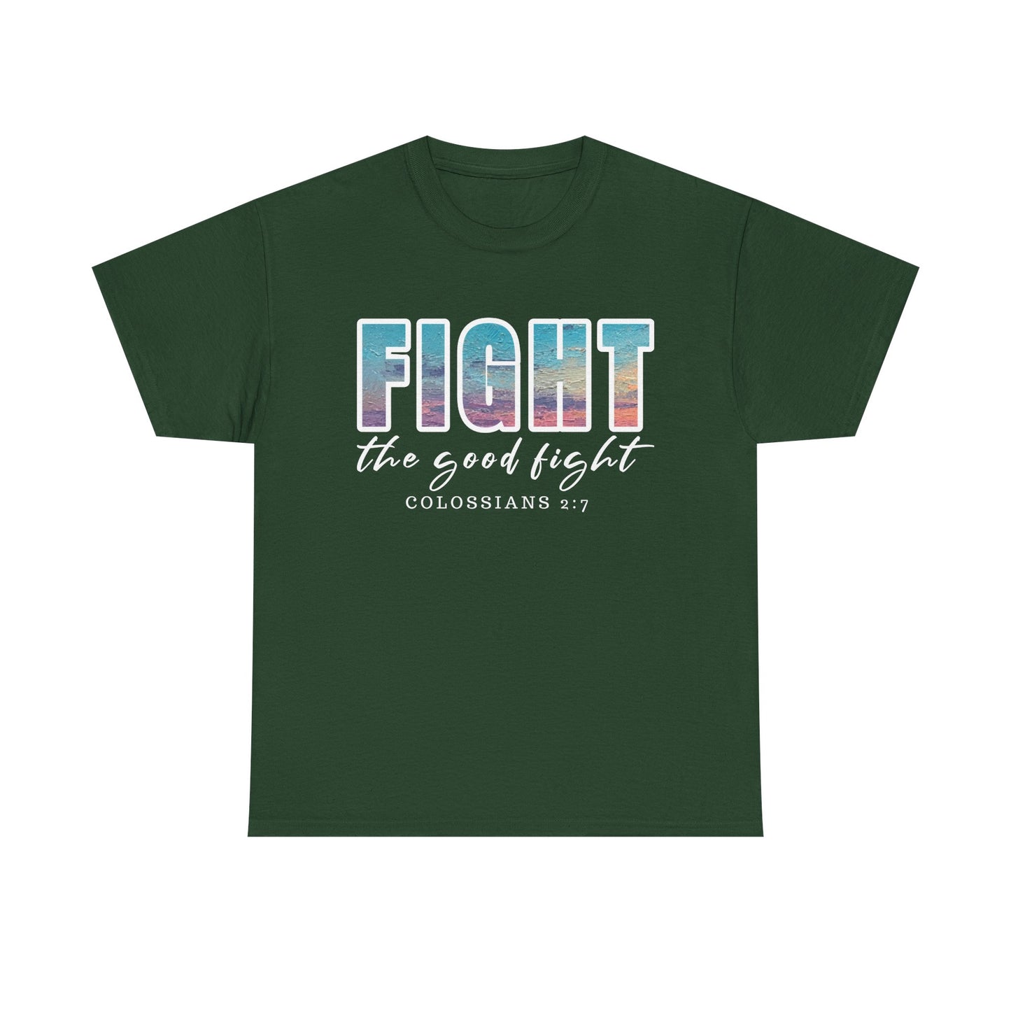 Unisex Inspirational Tee - 'Fight the Good Fight' Colossians 1:7 Motivational Shirt, Faith-Based Apparel, Stylish Gift for [...]