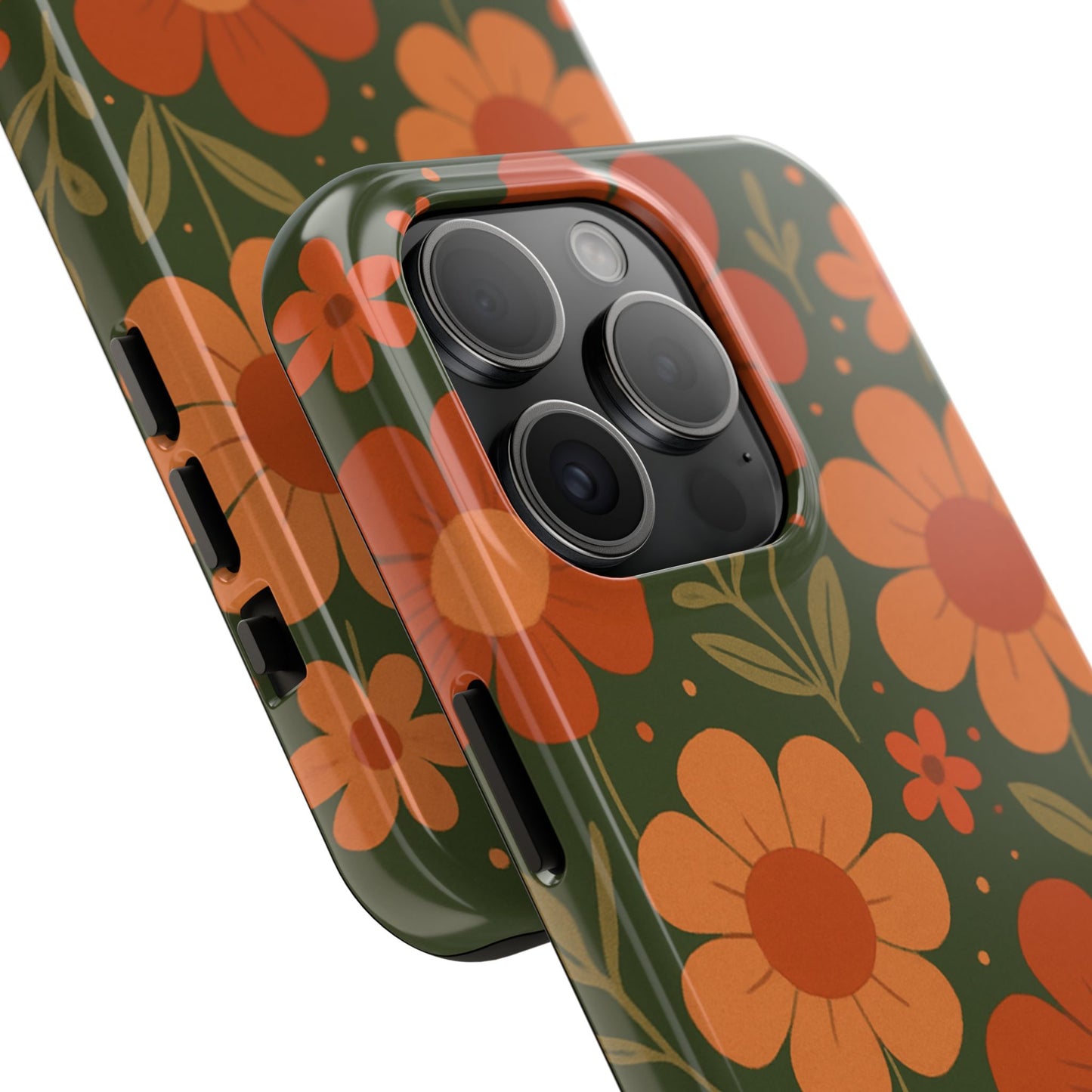 Floral Tough Phone Cases - Vibrant Flower Design, Durable Protection, Gift for Nature Lovers, Spring Decor, Everyday Fashion