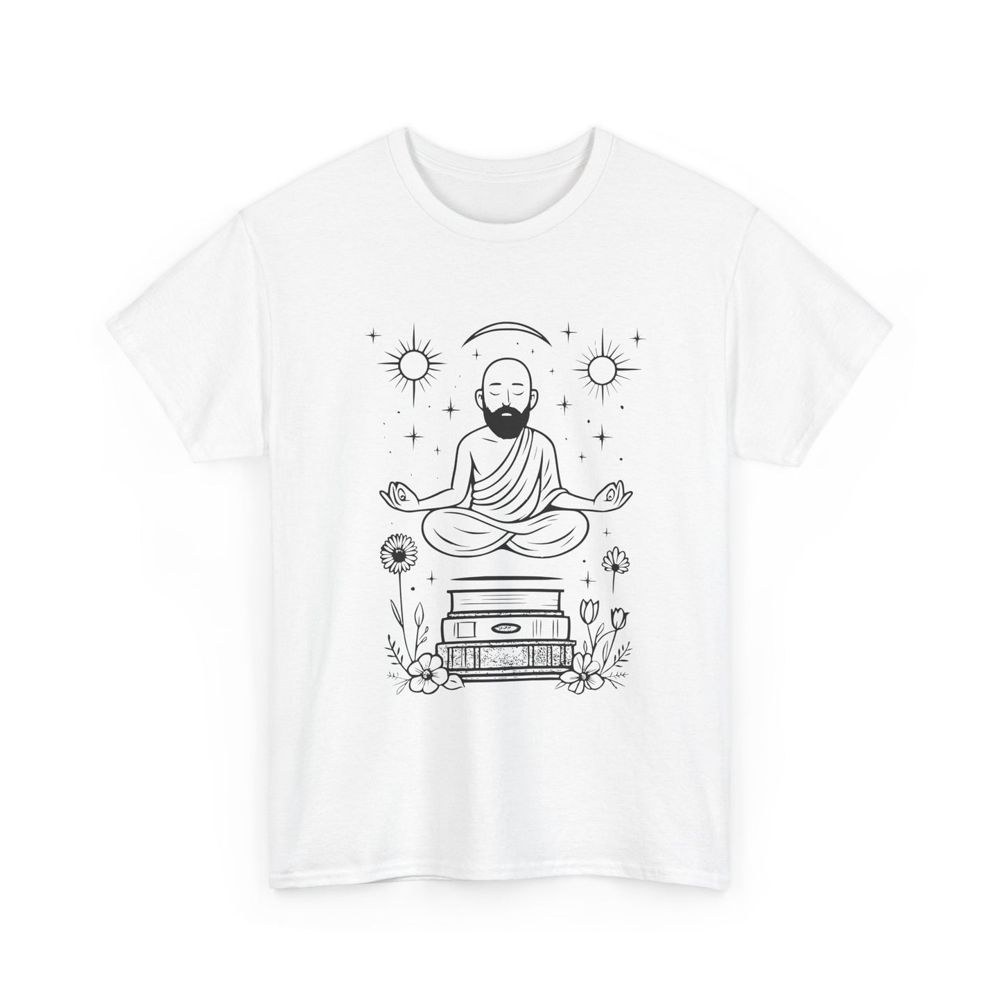 Meditative Buddha Unisex Tee, Spiritual Cotton Shirt, Yoga Apparel, Relaxation Gift, Mindfulness Clothing, Boho T-Shirt