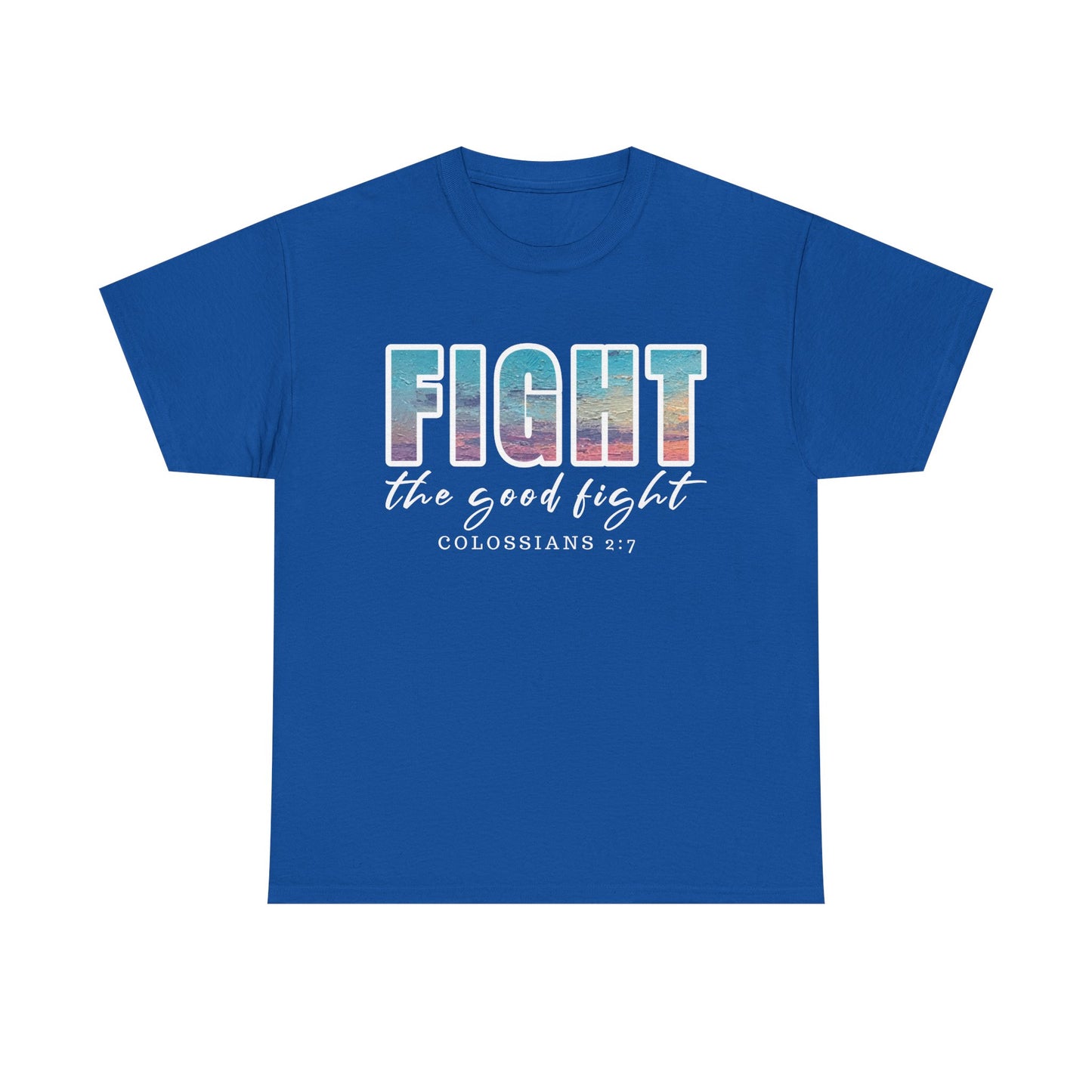 Unisex Inspirational Tee - 'Fight the Good Fight' Colossians 1:7 Motivational Shirt, Faith-Based Apparel, Stylish Gift for [...]