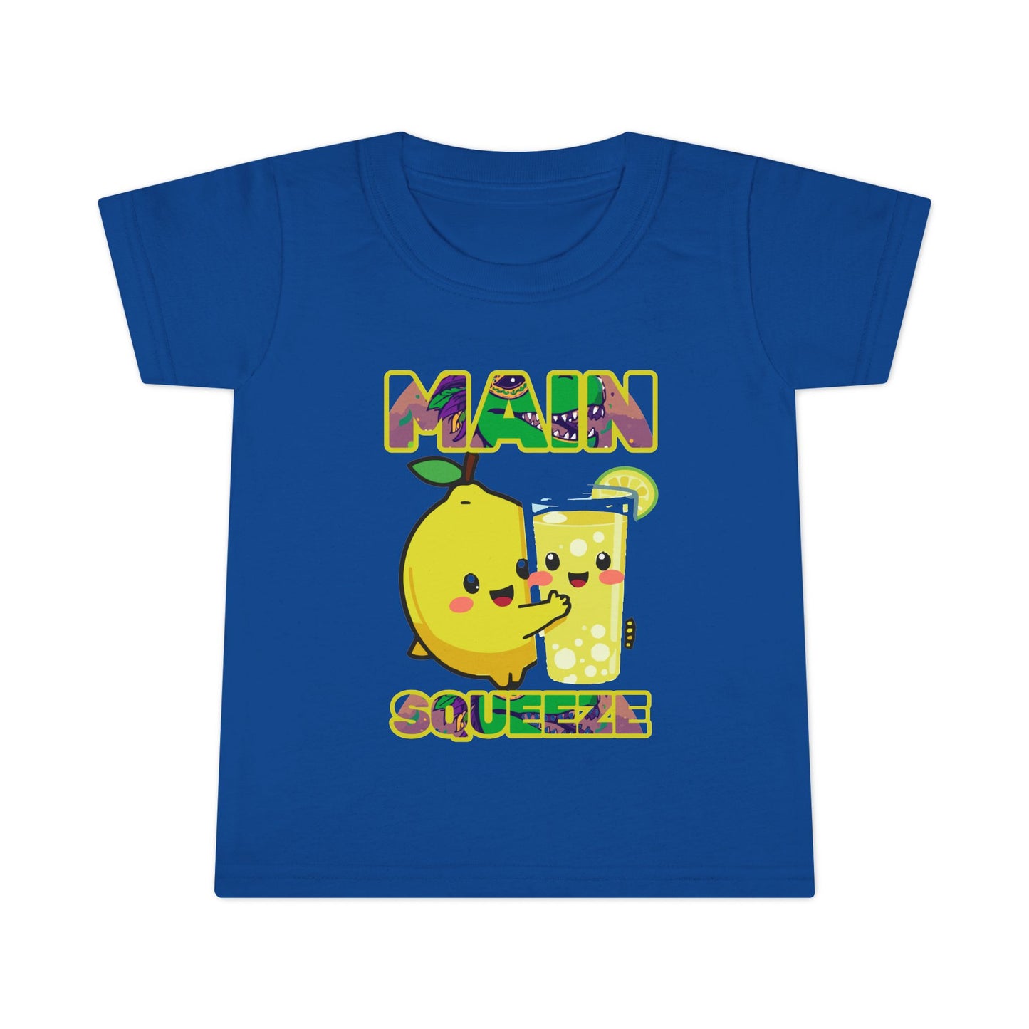 Main Squeeze Toddler T-Shirt — Cute Lemon & Glass Graphic