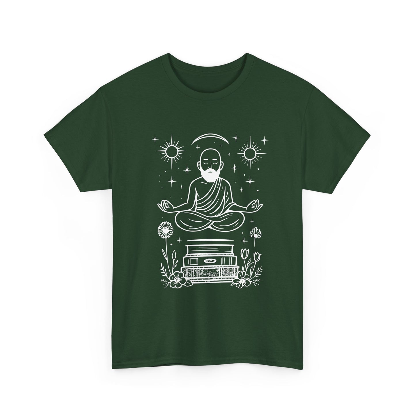 Meditative Buddha Unisex Tee, Spiritual Cotton Shirt, Yoga Apparel, Relaxation Gift, Mindfulness Clothing, Boho T-Shirt