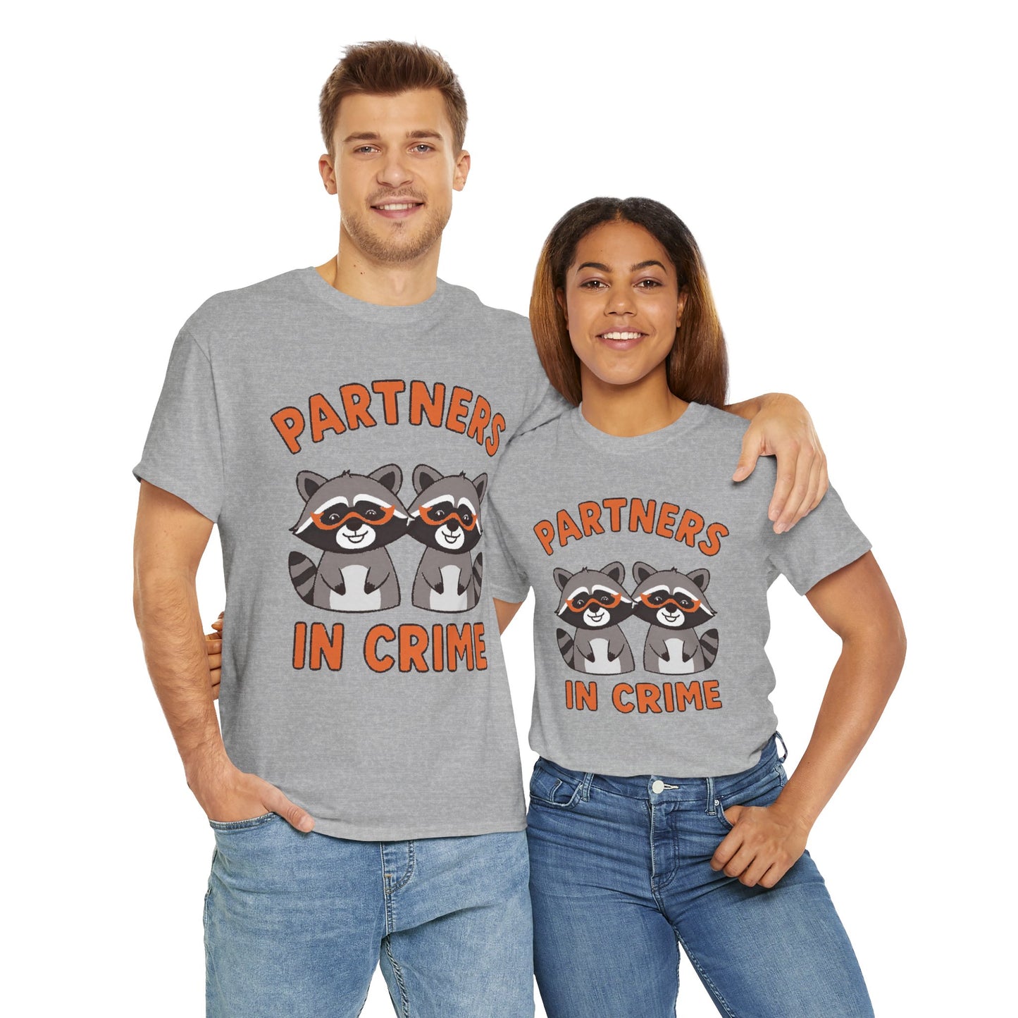 Partners in Crime Raccoon T-Shirt — Cute Matching Best Friends Tee