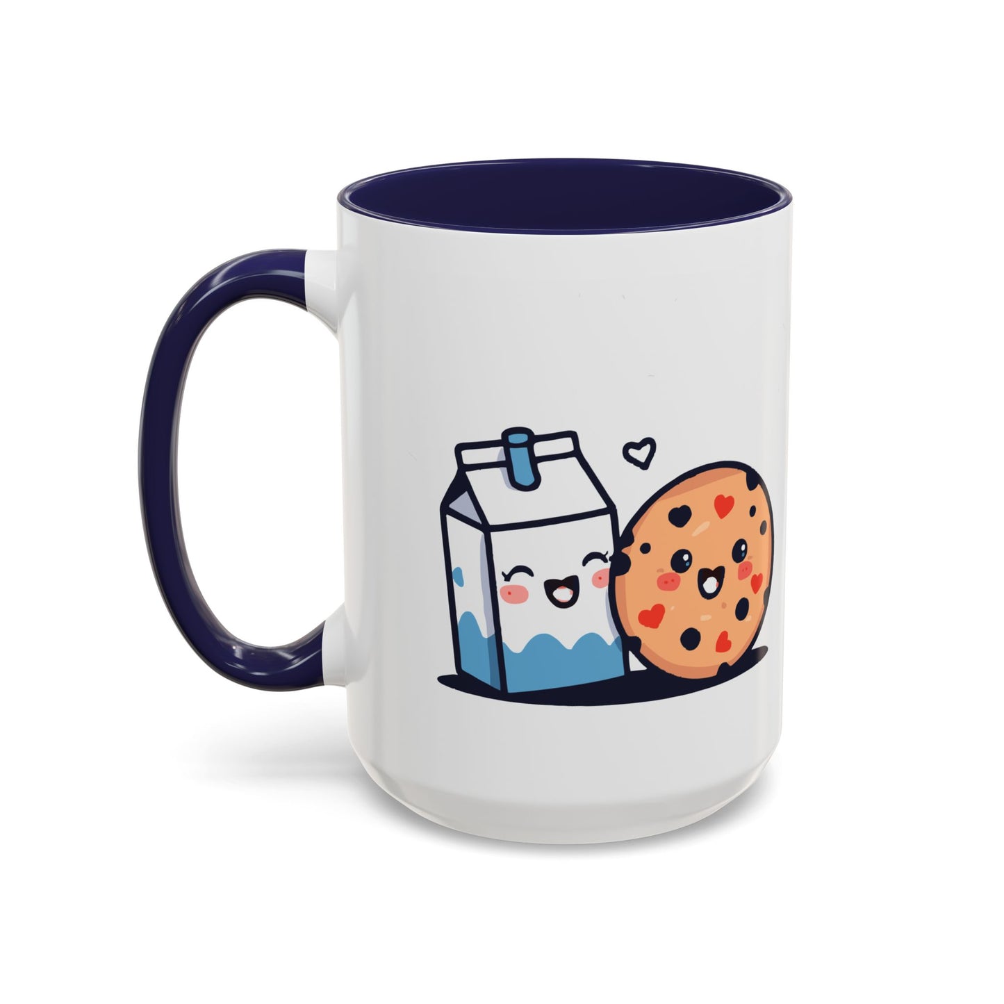 Cute Cookie & Milk Coffee Mug — Kawaii Breakfast Accent Mug