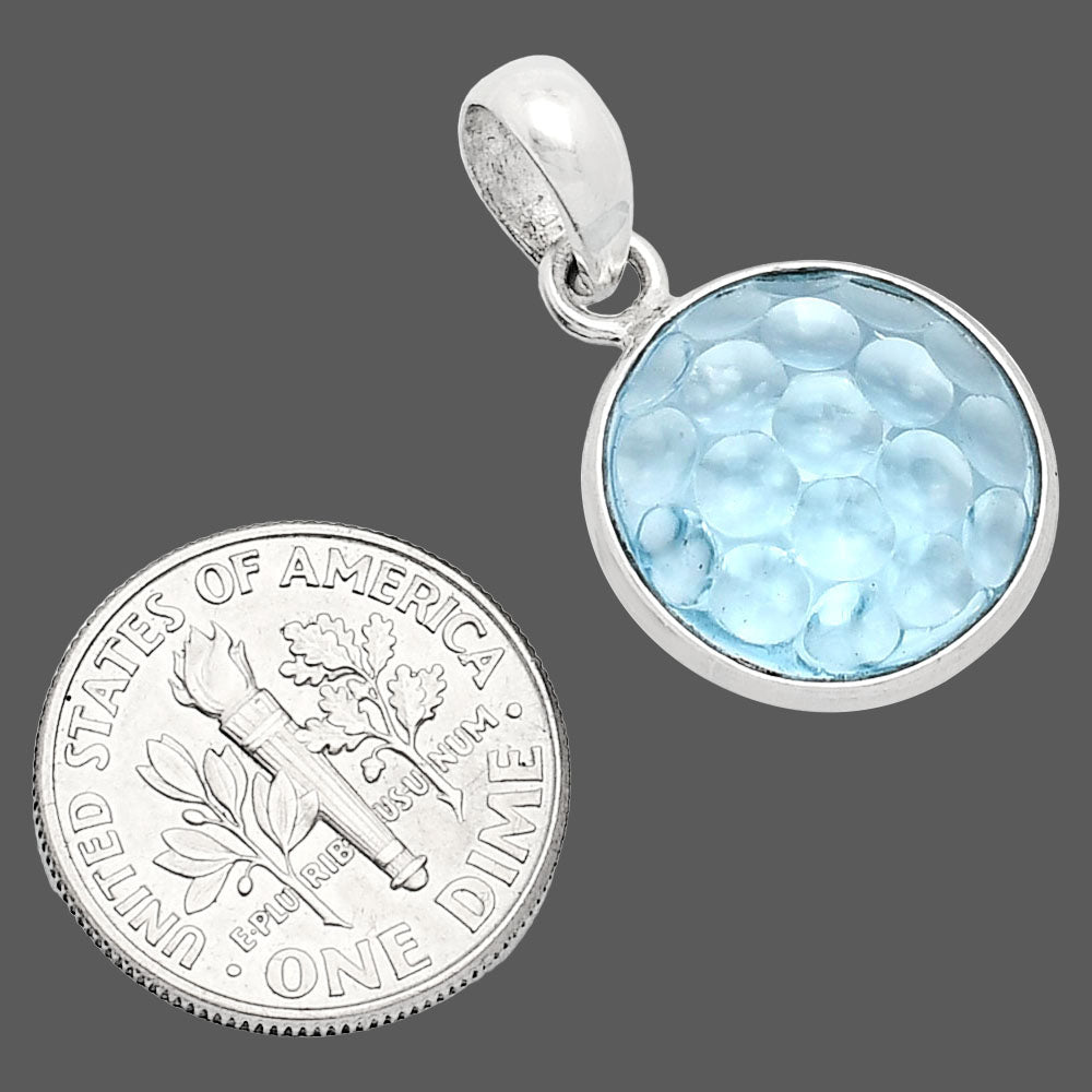 Fancy Cut Premium Sky Blue Topaz Pendant P-1001 13-EP10045