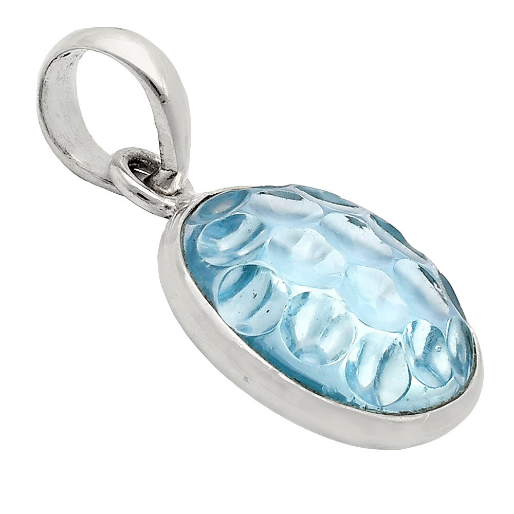 Fancy Cut Premium Sky Blue Topaz Pendant P-1001 13-EP10045