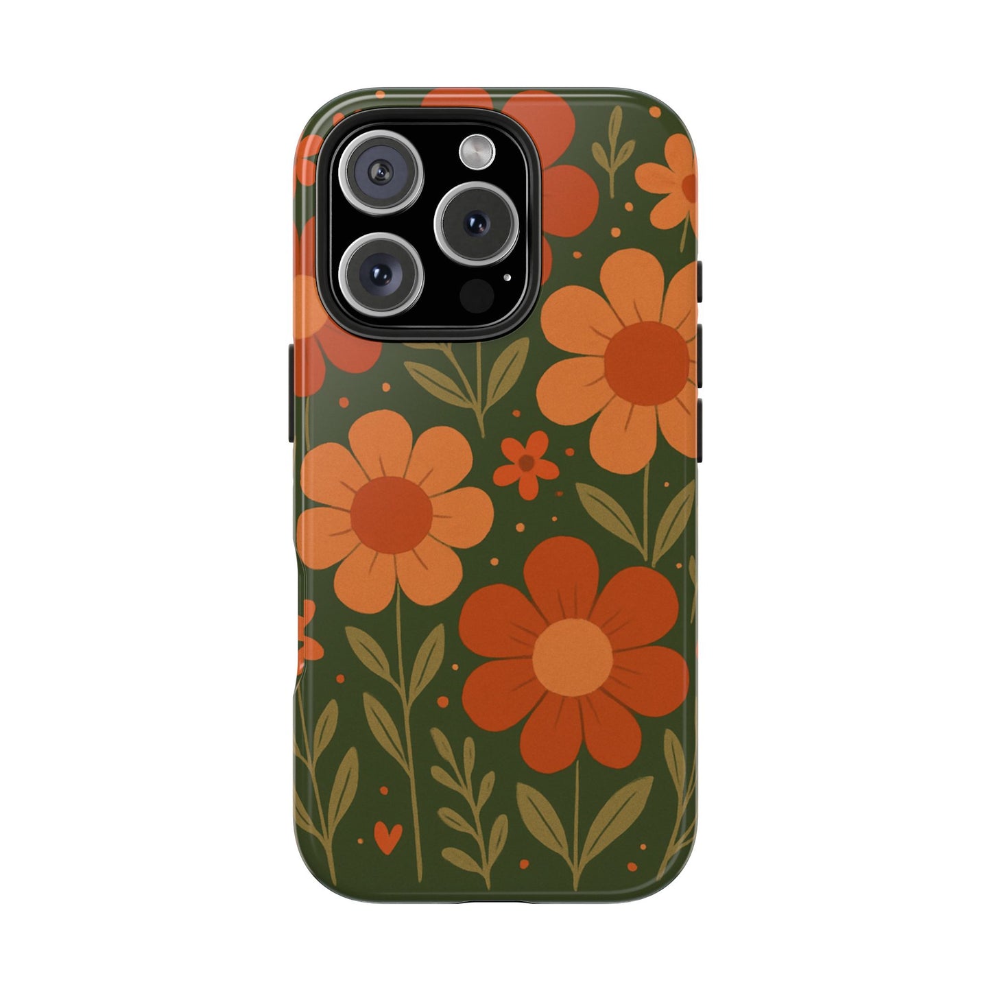 Floral Tough Phone Cases - Vibrant Flower Design, Durable Protection, Gift for Nature Lovers, Spring Decor, Everyday Fashion