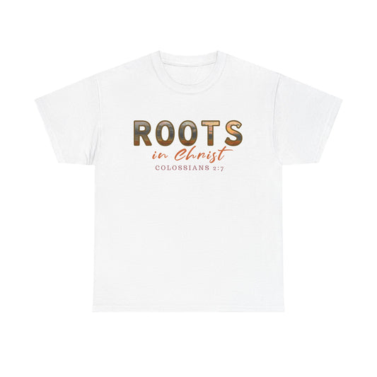 Christian Faith Roots Tee, Inspirational Shirt, Spiritual Gift, Colossians 2:7 T-Shirt, Unisex Casual Wear, Religious Apparel