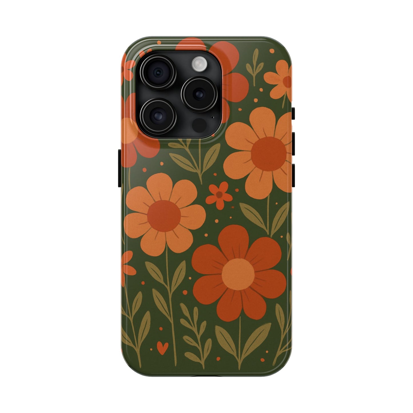 Floral Tough Phone Cases - Vibrant Flower Design, Durable Protection, Gift for Nature Lovers, Spring Decor, Everyday Fashion