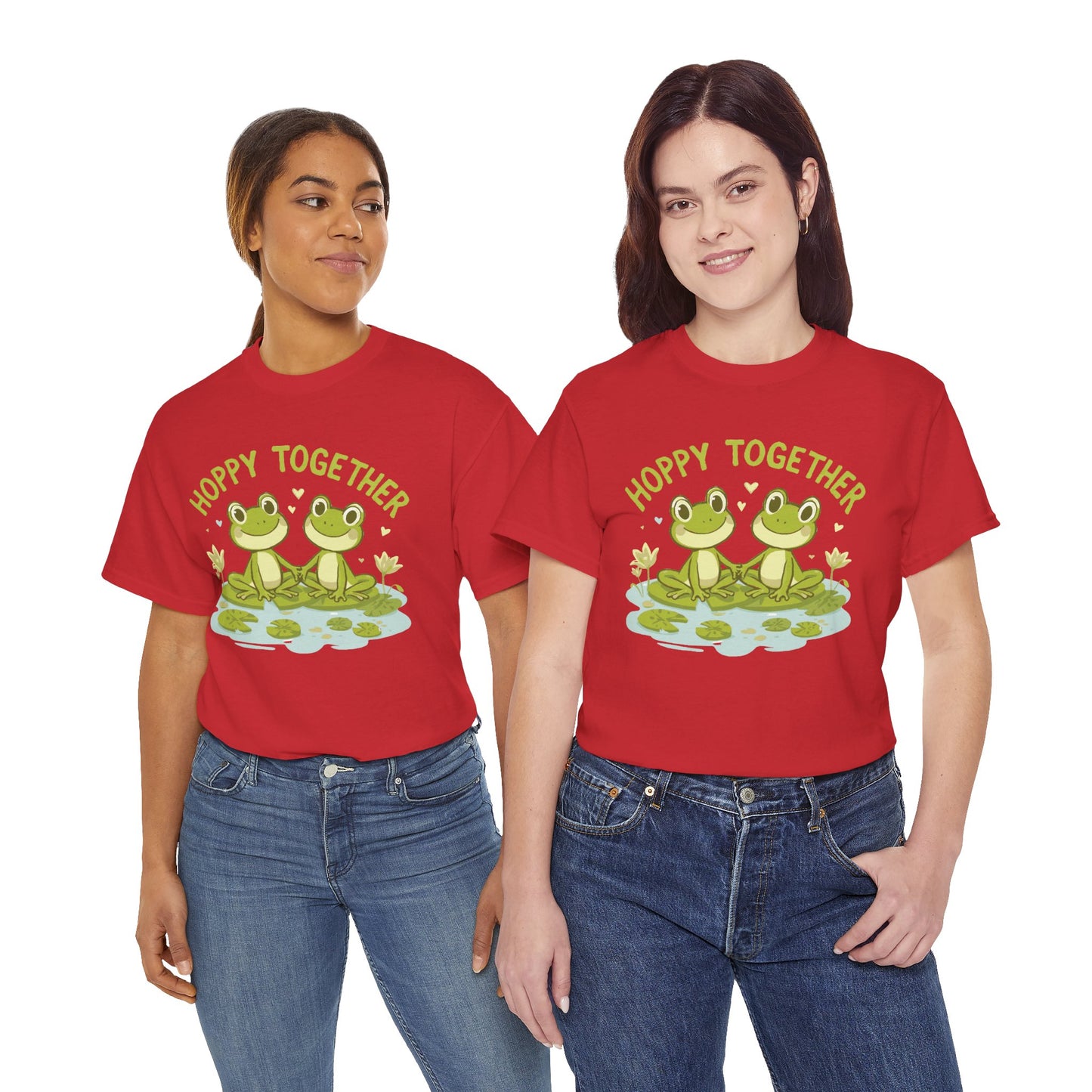 Frog 'Hoppy Together' Tee — Cute Couple/Best Friends Frog Shirt