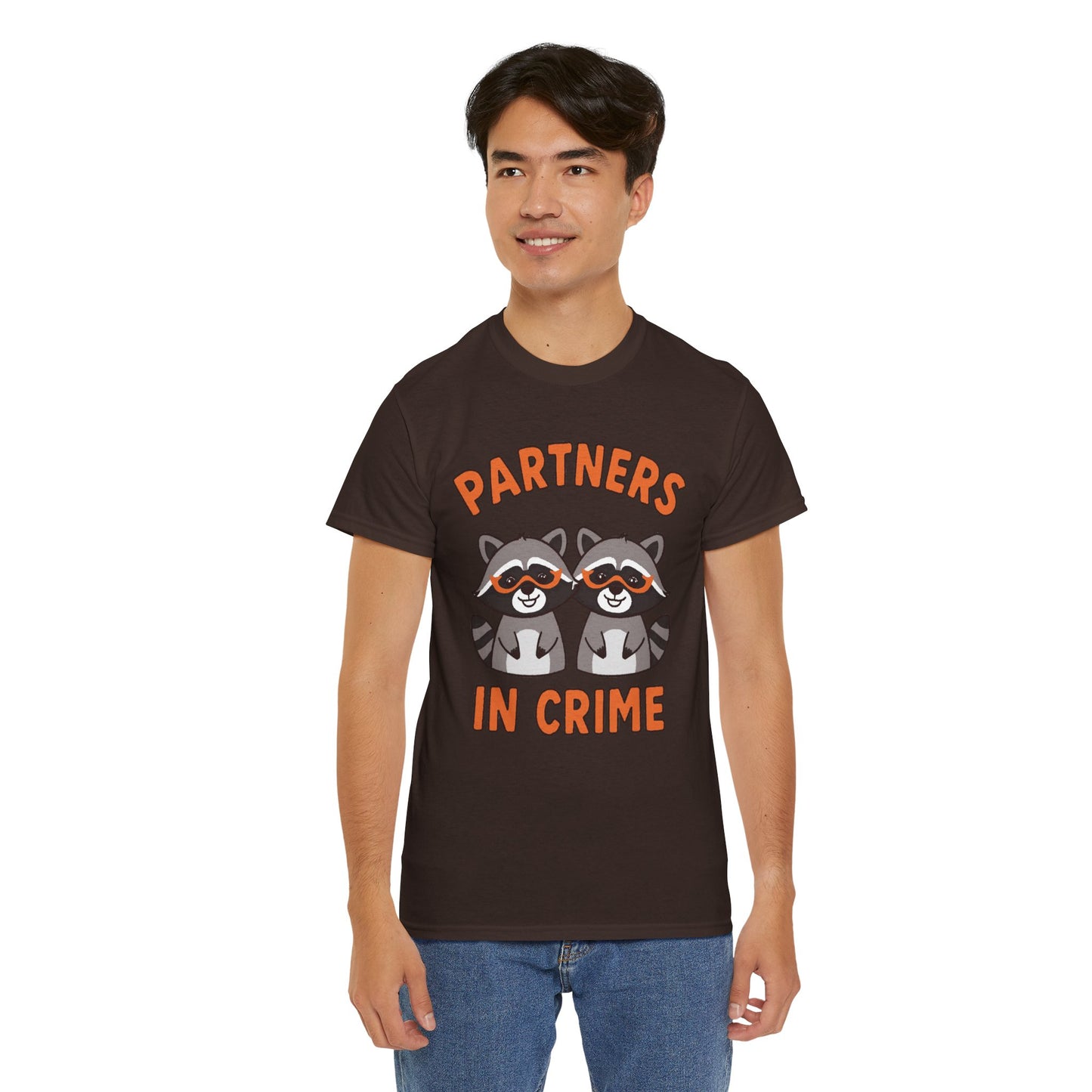 Partners in Crime Raccoon T-Shirt — Cute Matching Best Friends Tee