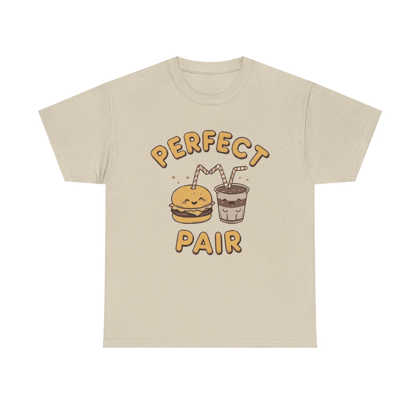Perfect Pair Cheeseburger & Soda T-Shirt — Cute Matching Food Tee