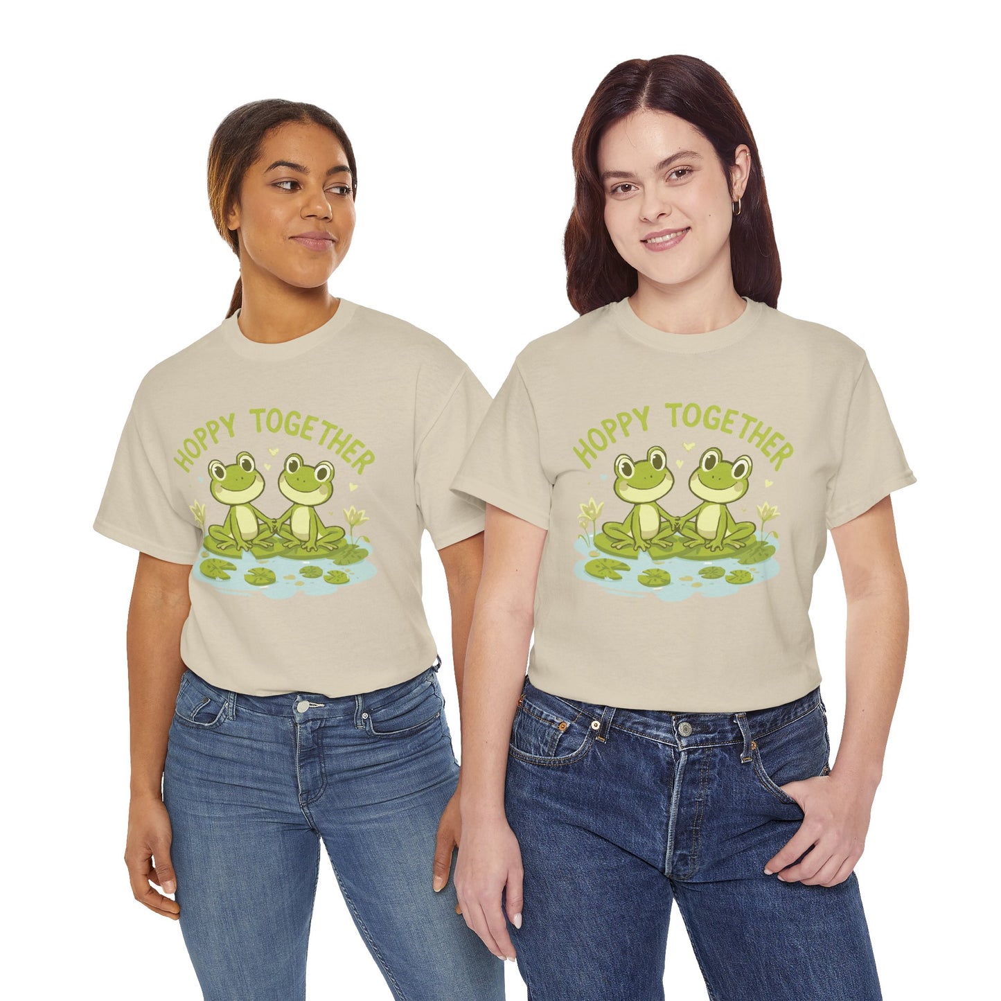 Frog 'Hoppy Together' Tee — Cute Couple/Best Friends Frog Shirt