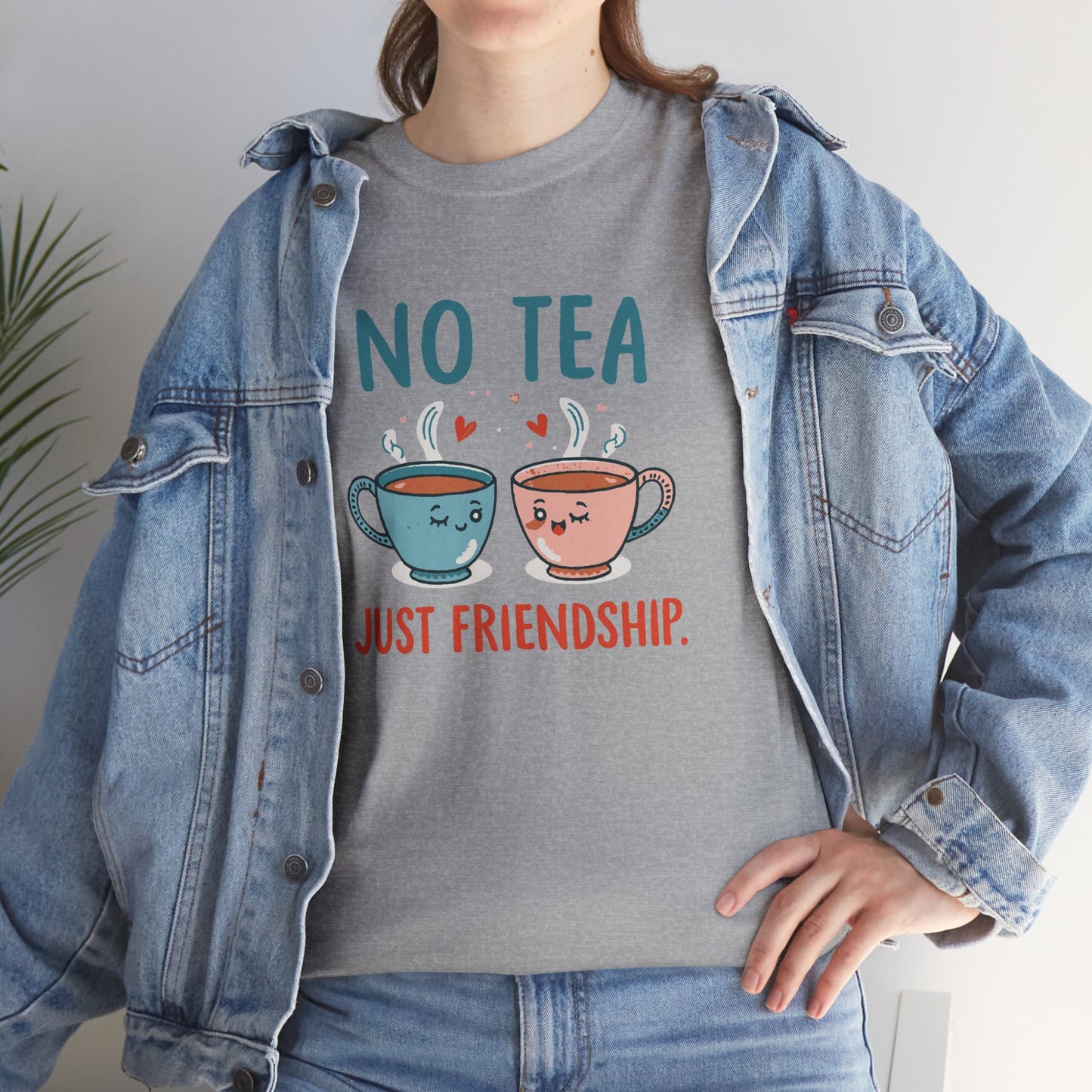 No Tea Just Friendship T-Shirt – Cute Kawaii Tea Mug Friendship Tee