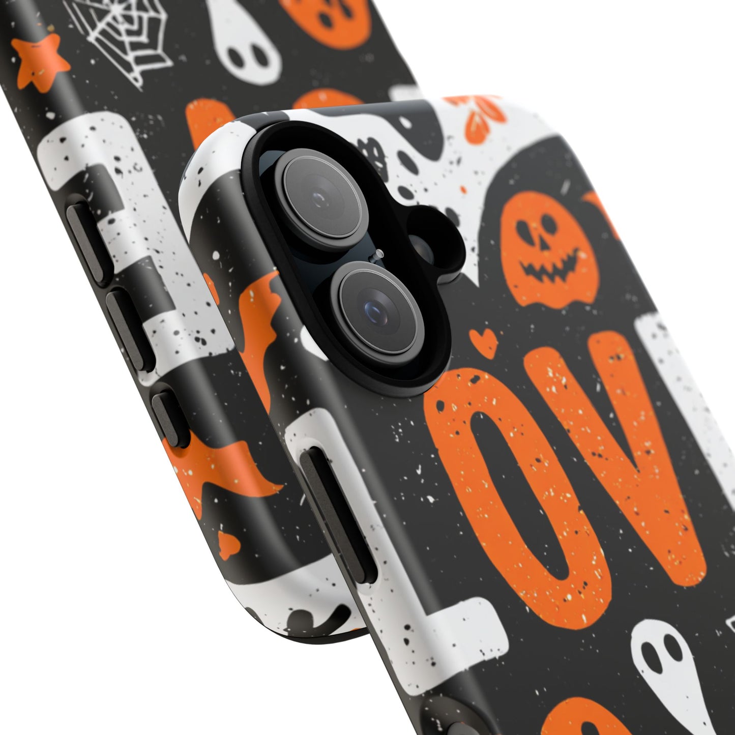 Halloween Phone Case - Spooky Love Design, Cute Ghosts and Pumpkins, Perfect for Fall Decor, Mobile Accessories, Trick or Treat Gifts