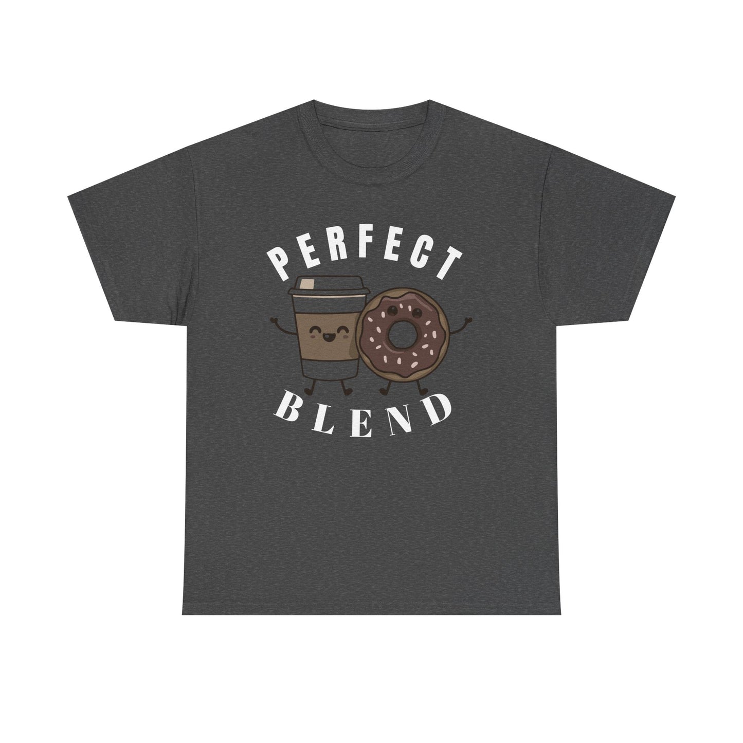 Perfect Blend Coffee & Donut Tee — Cute Matching Breakfast Graphic Shirt