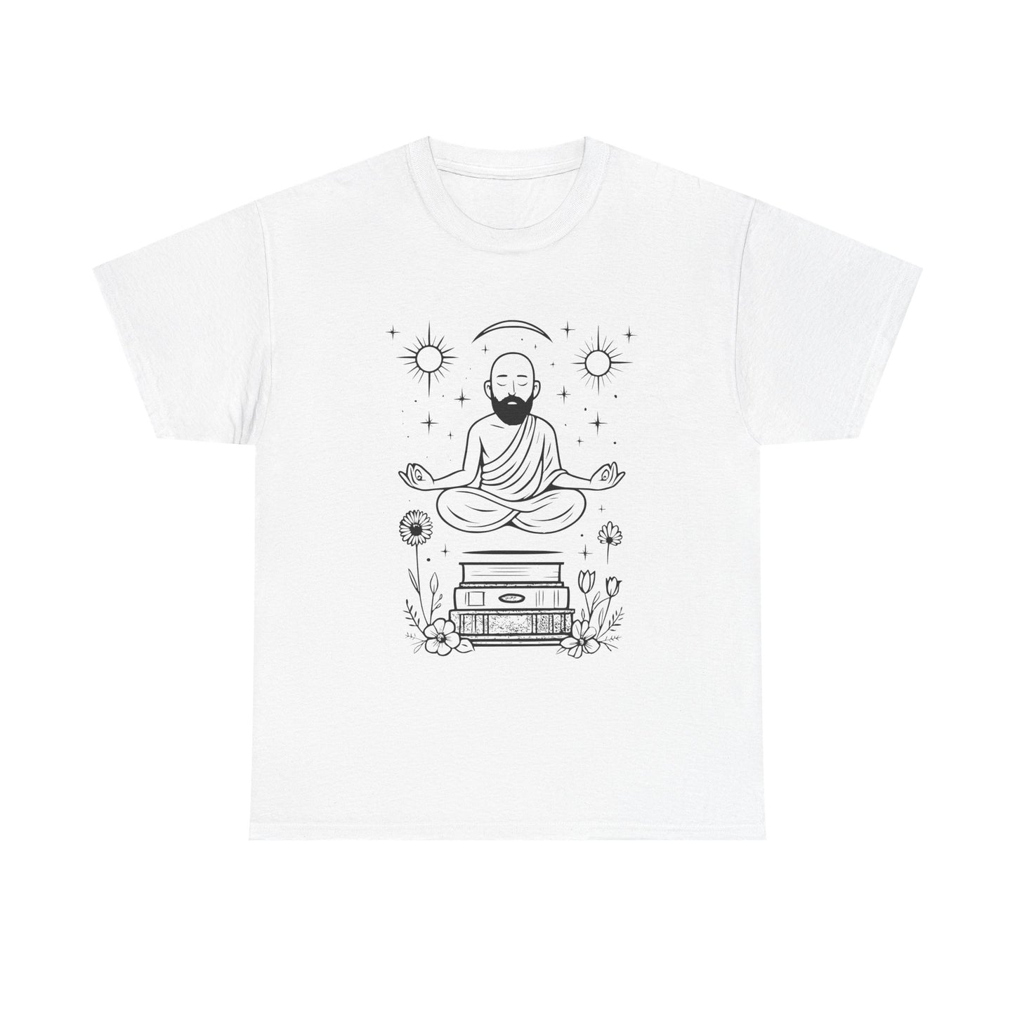 Meditative Buddha Unisex Tee, Spiritual Cotton Shirt, Yoga Apparel, Relaxation Gift, Mindfulness Clothing, Boho T-Shirt