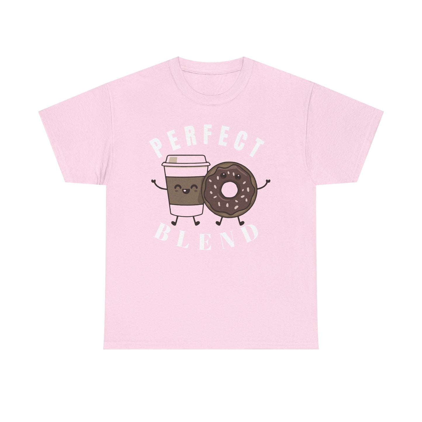 Perfect Blend Coffee & Donut Tee — Cute Matching Breakfast Graphic Shirt