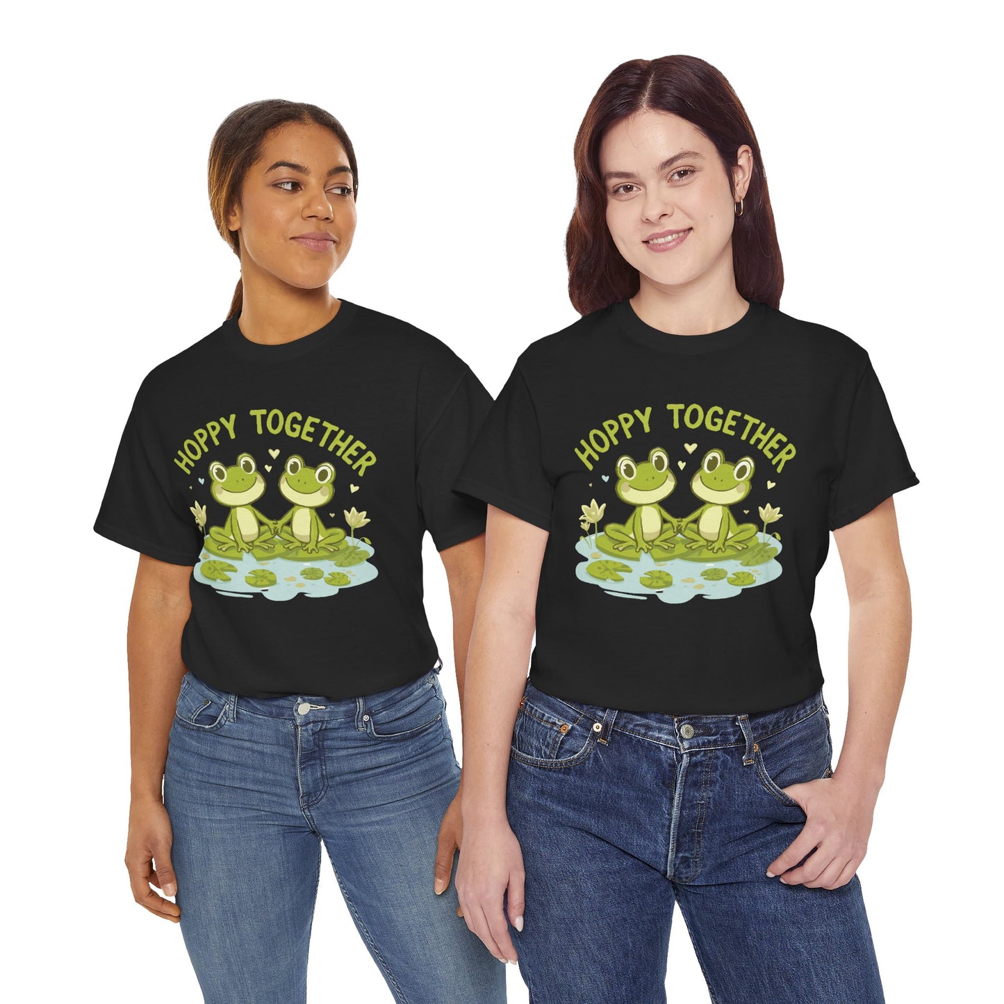 Frog 'Hoppy Together' Tee — Cute Couple/Best Friends Frog Shirt