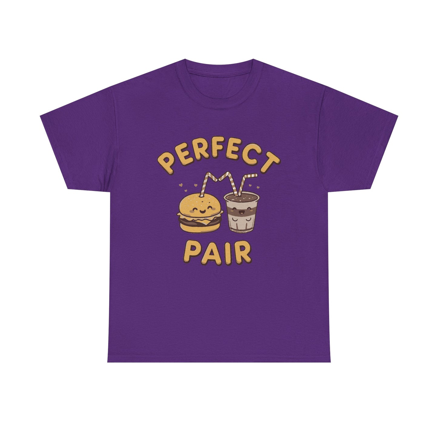 Perfect Pair Cheeseburger & Soda T-Shirt — Cute Matching Food Tee