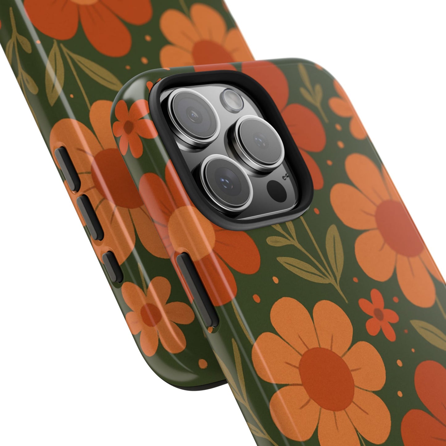 Floral Tough Phone Cases - Vibrant Flower Design, Durable Protection, Gift for Nature Lovers, Spring Decor, Everyday Fashion