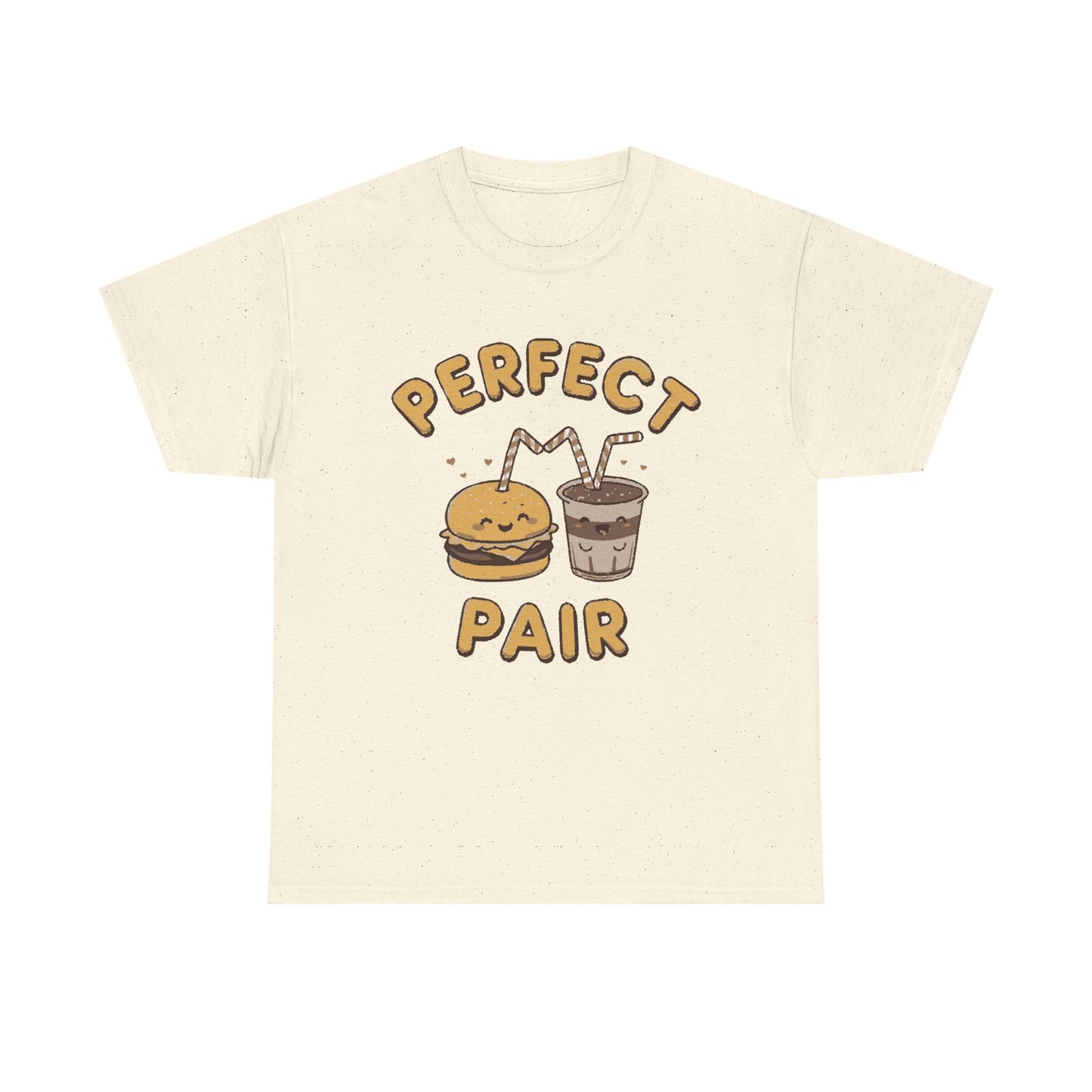 Perfect Pair Cheeseburger & Soda T-Shirt — Cute Matching Food Tee