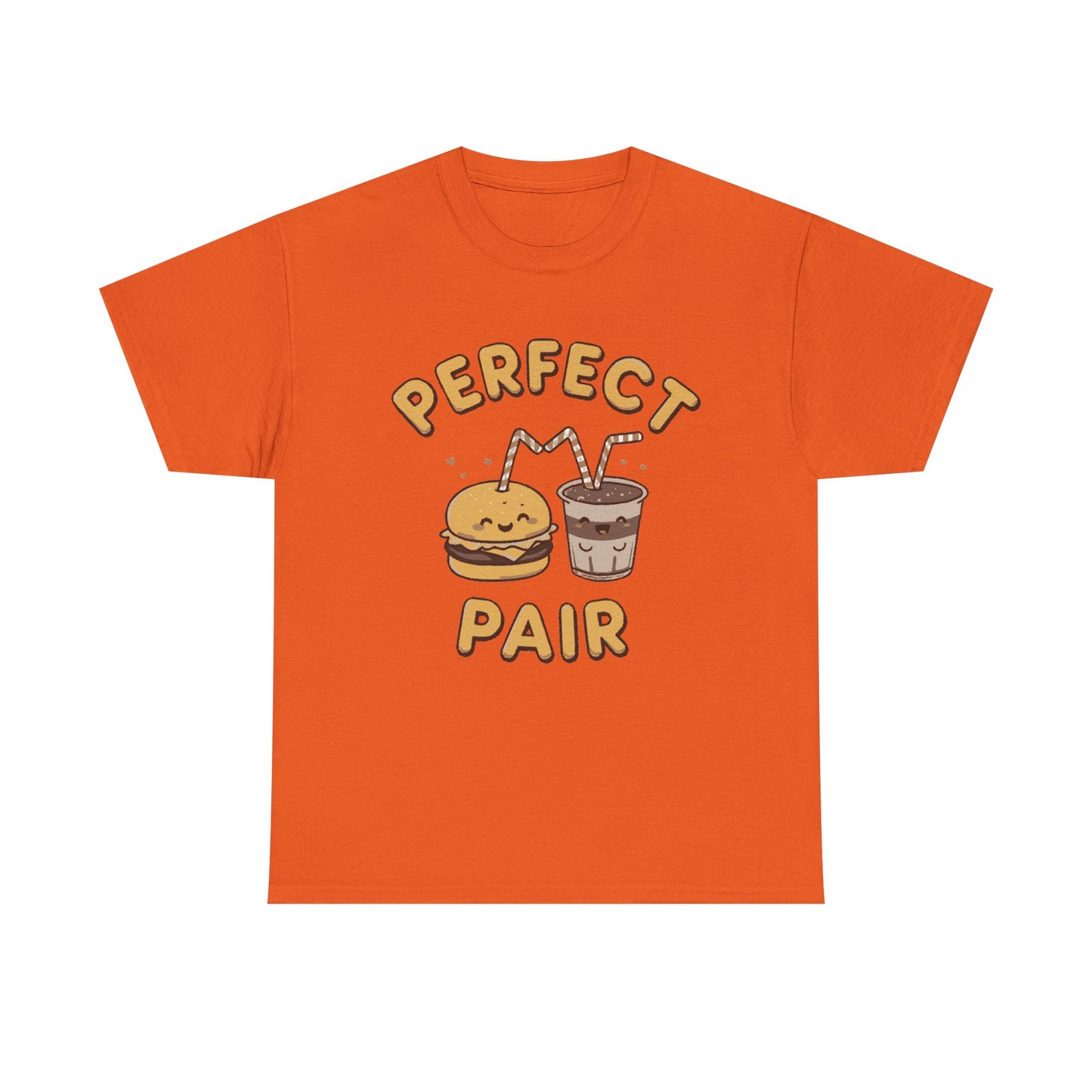 Perfect Pair Cheeseburger & Soda T-Shirt — Cute Matching Food Tee