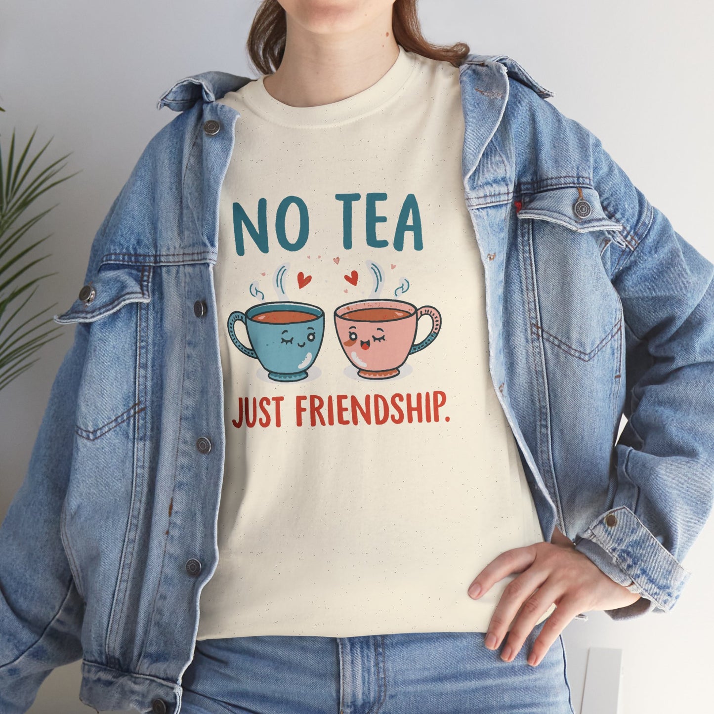 No Tea Just Friendship T-Shirt – Cute Kawaii Tea Mug Friendship Tee
