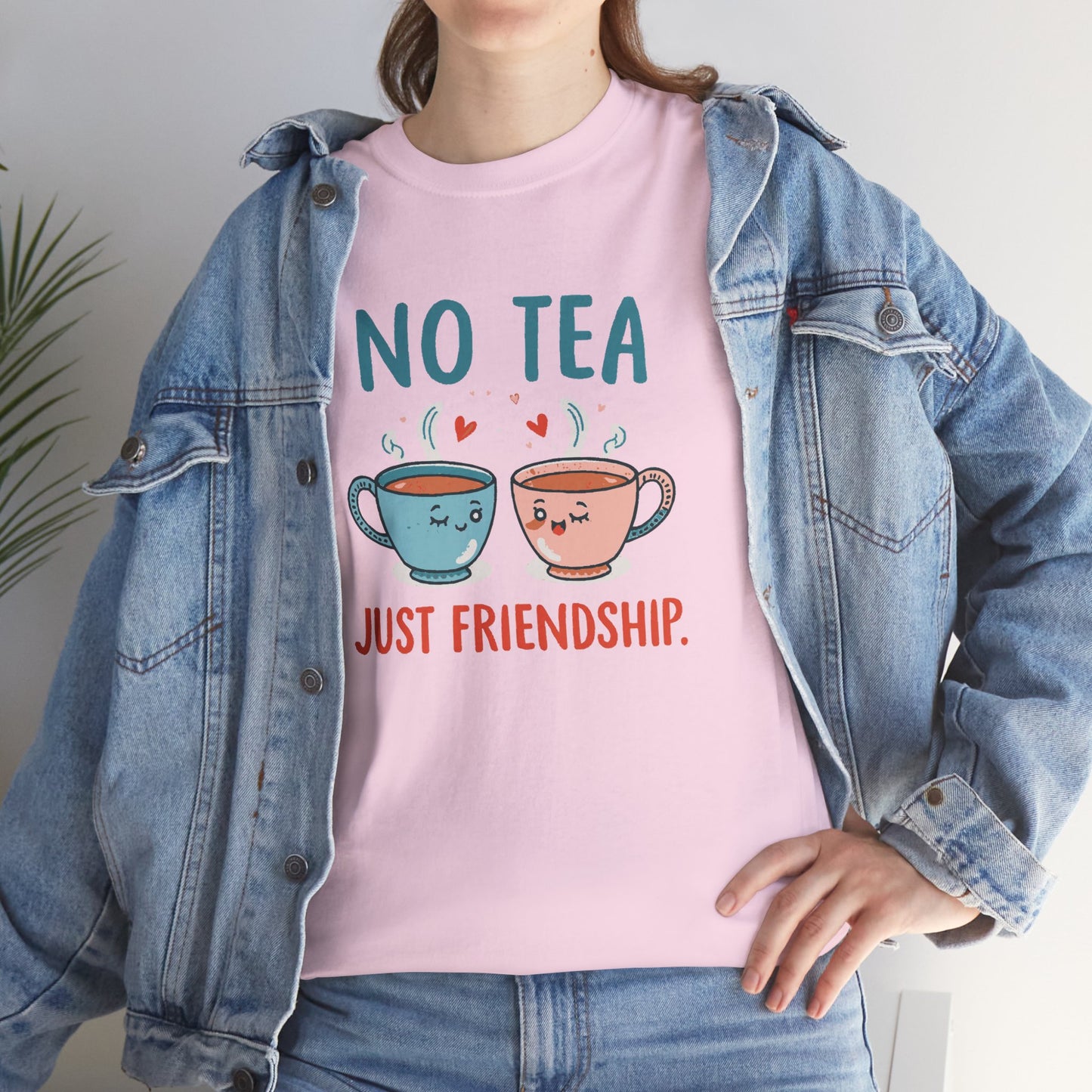 No Tea Just Friendship T-Shirt – Cute Kawaii Tea Mug Friendship Tee