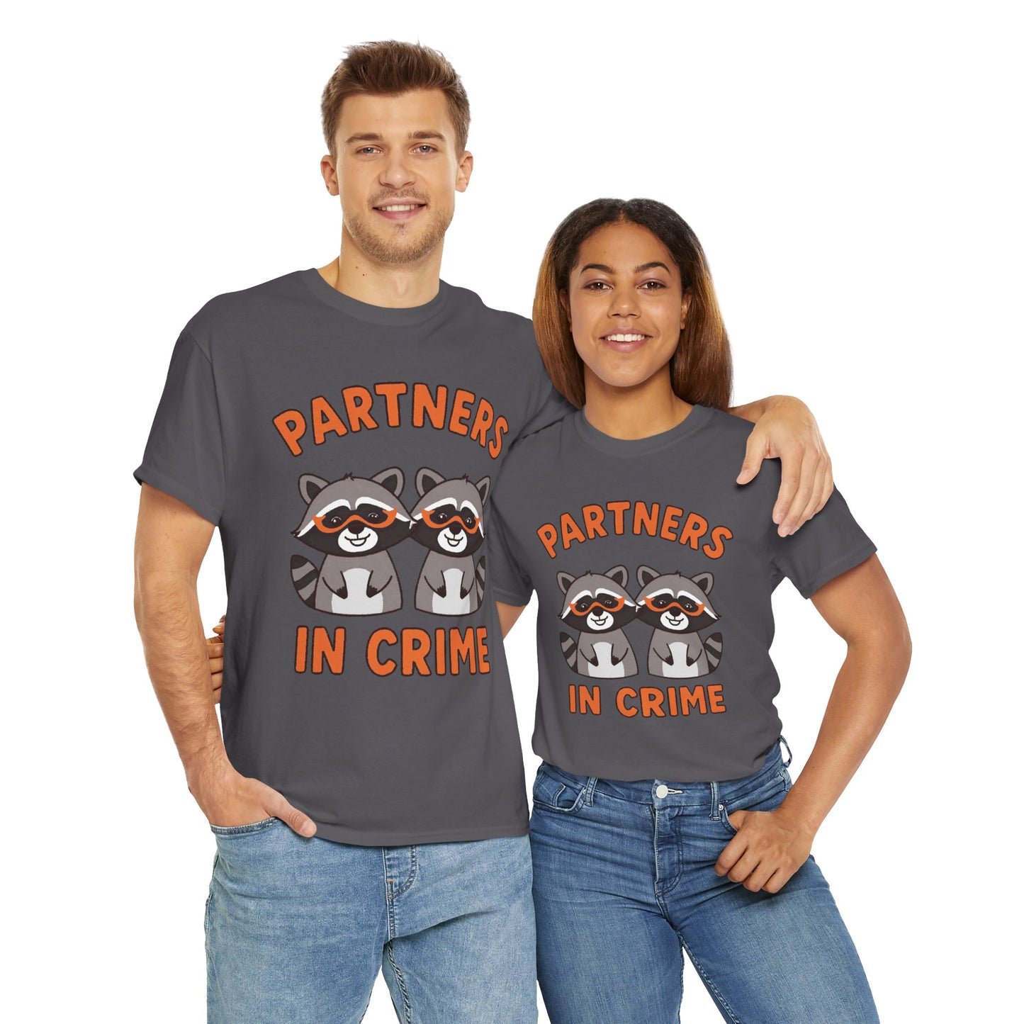 Partners in Crime Raccoon T-Shirt — Cute Matching Best Friends Tee