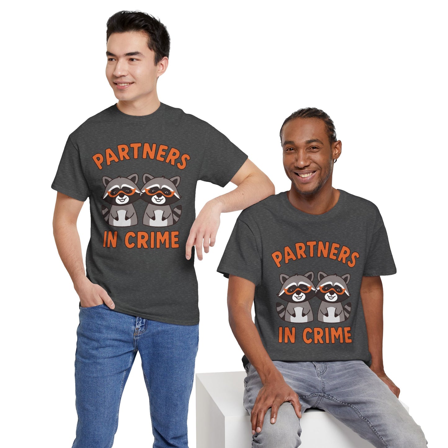 Partners in Crime Raccoon T-Shirt — Cute Matching Best Friends Tee