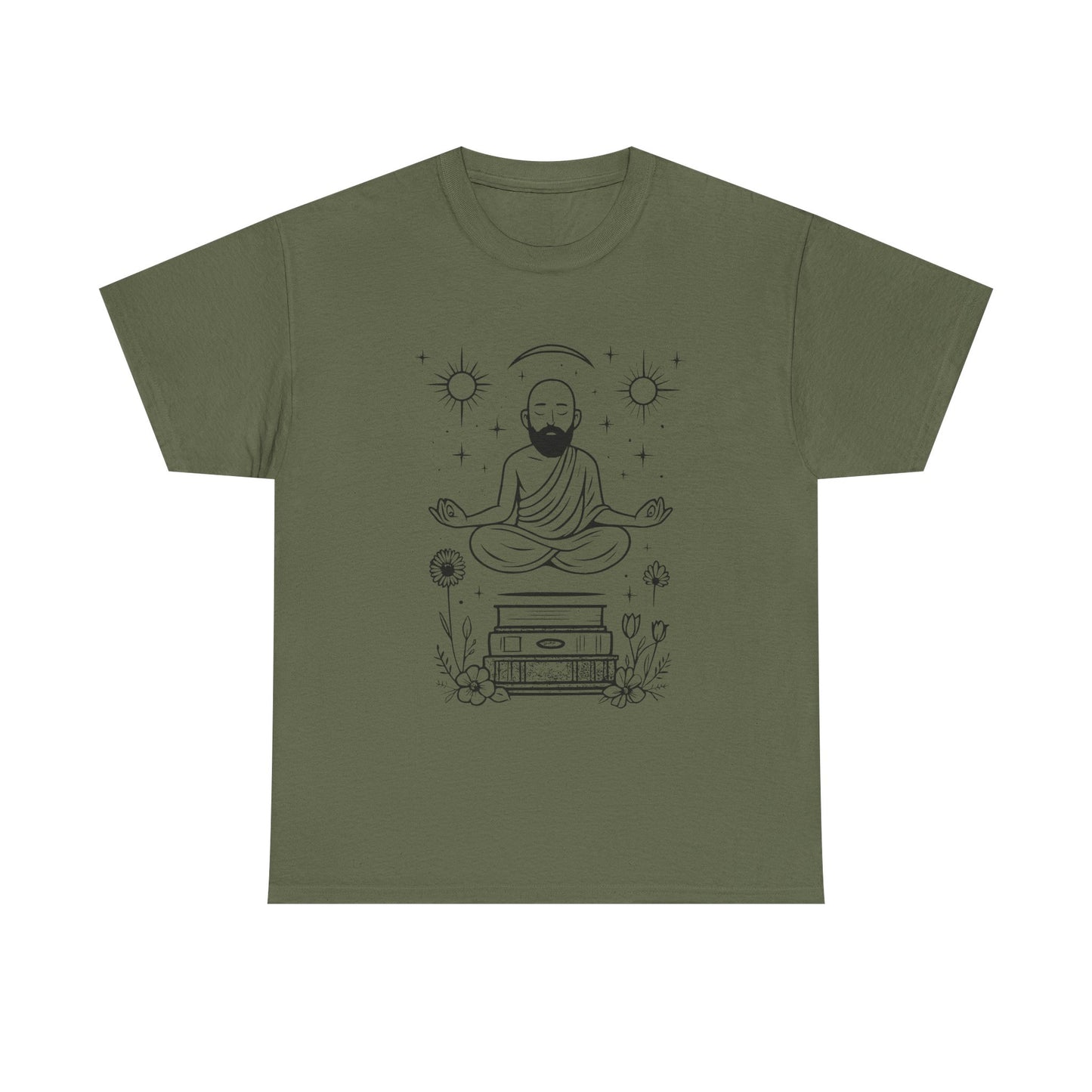 Meditative Buddha Unisex Tee, Spiritual Cotton Shirt, Yoga Apparel, Relaxation Gift, Mindfulness Clothing, Boho T-Shirt