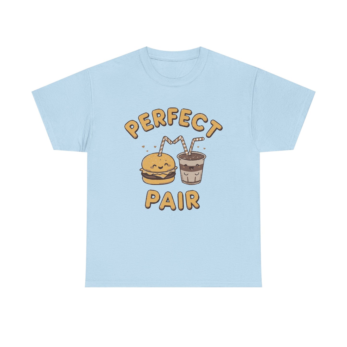 Perfect Pair Cheeseburger & Soda T-Shirt — Cute Matching Food Tee
