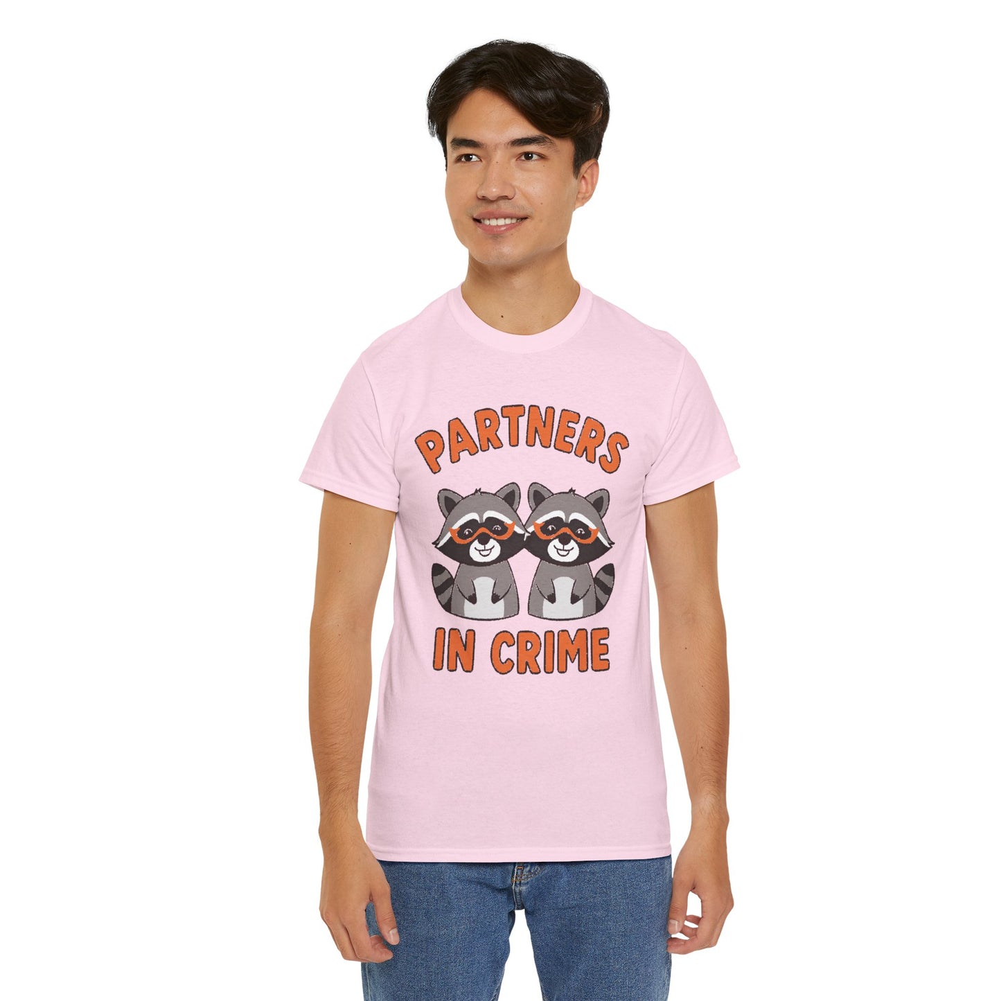 Partners in Crime Raccoon T-Shirt — Cute Matching Best Friends Tee