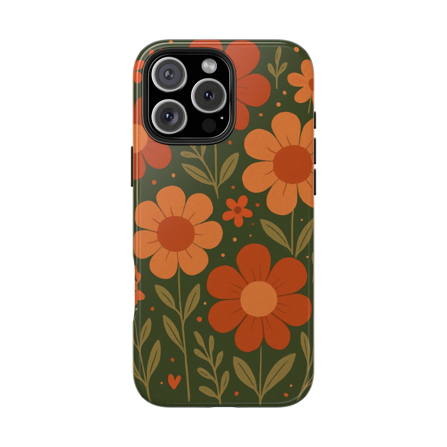 Floral Tough Phone Cases - Vibrant Flower Design, Durable Protection, Gift for Nature Lovers, Spring Decor, Everyday Fashion