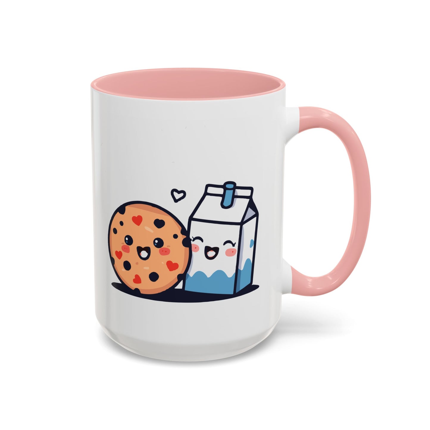 Cute Cookie & Milk Coffee Mug — Kawaii Breakfast Accent Mug