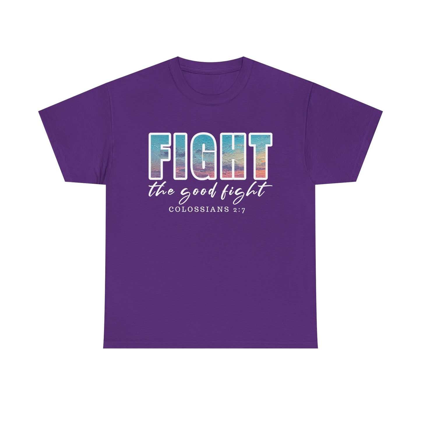 Unisex Inspirational Tee - 'Fight the Good Fight' Colossians 1:7 Motivational Shirt, Faith-Based Apparel, Stylish Gift for [...]