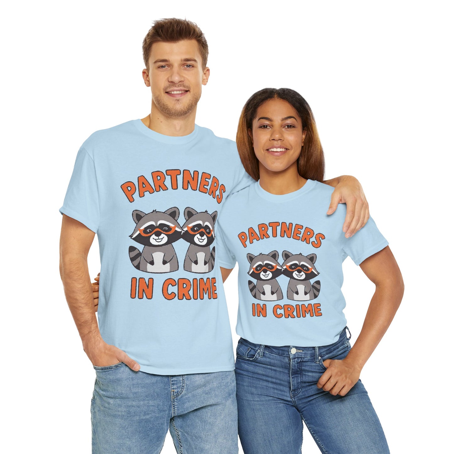 Partners in Crime Raccoon T-Shirt — Cute Matching Best Friends Tee