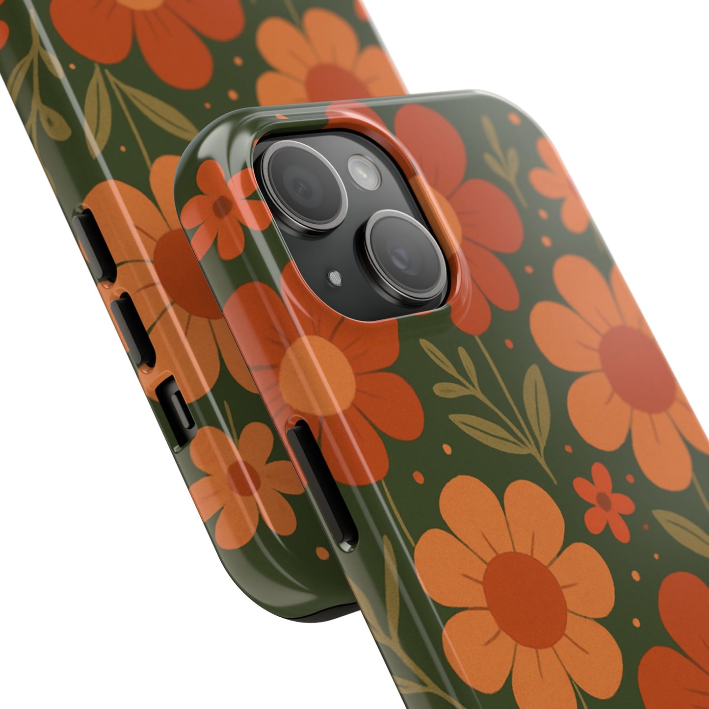 Floral Tough Phone Cases - Vibrant Flower Design, Durable Protection, Gift for Nature Lovers, Spring Decor, Everyday Fashion