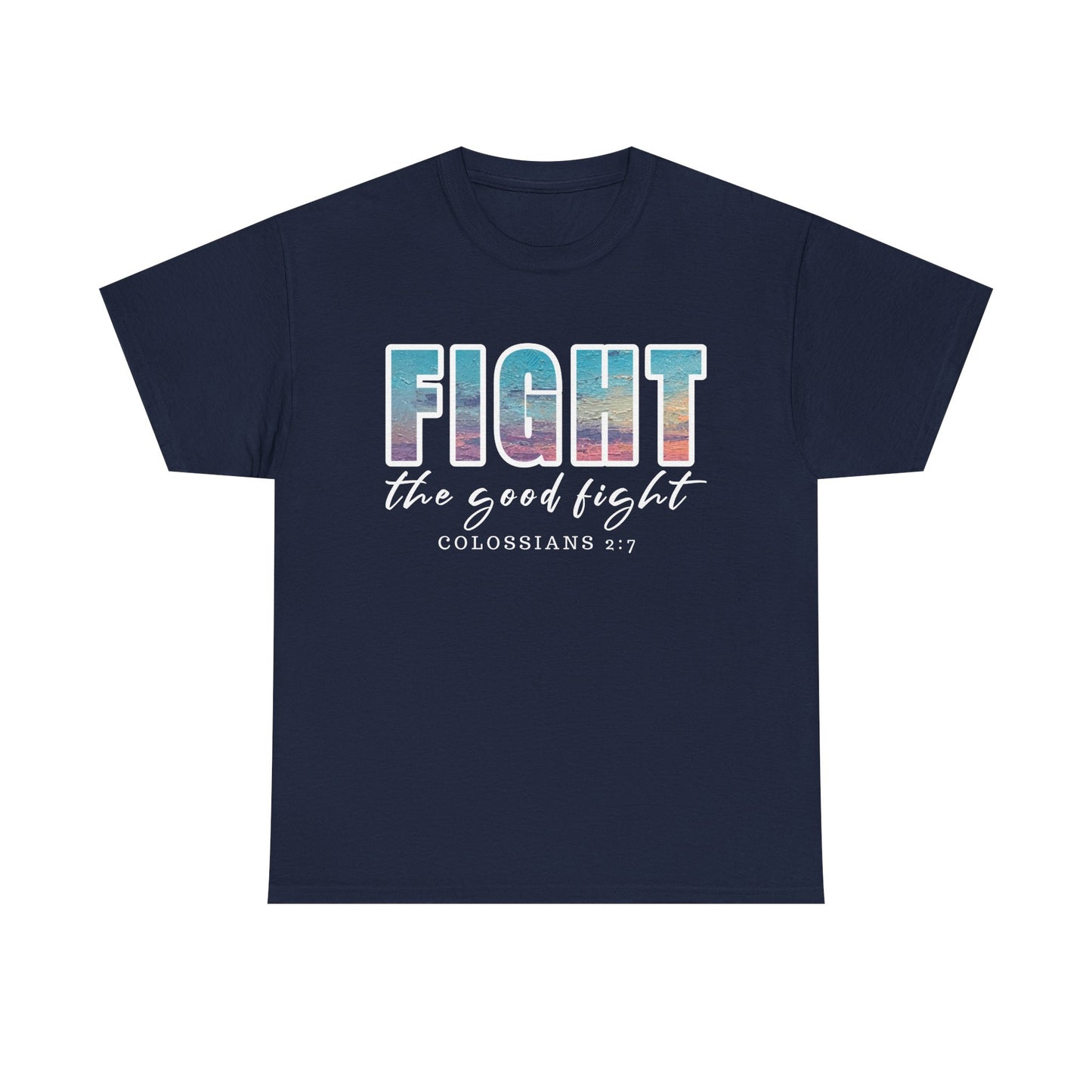 Unisex Inspirational Tee - 'Fight the Good Fight' Colossians 1:7 Motivational Shirt, Faith-Based Apparel, Stylish Gift for [...]