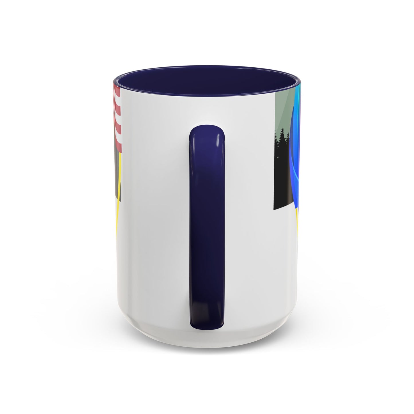 Vibrant Landscape Accent Coffee Mug, Artistic Coffee Cup, Unique Gift for Nature Lovers, Colorful Ceramic Mug, Coffee Lover's Delight